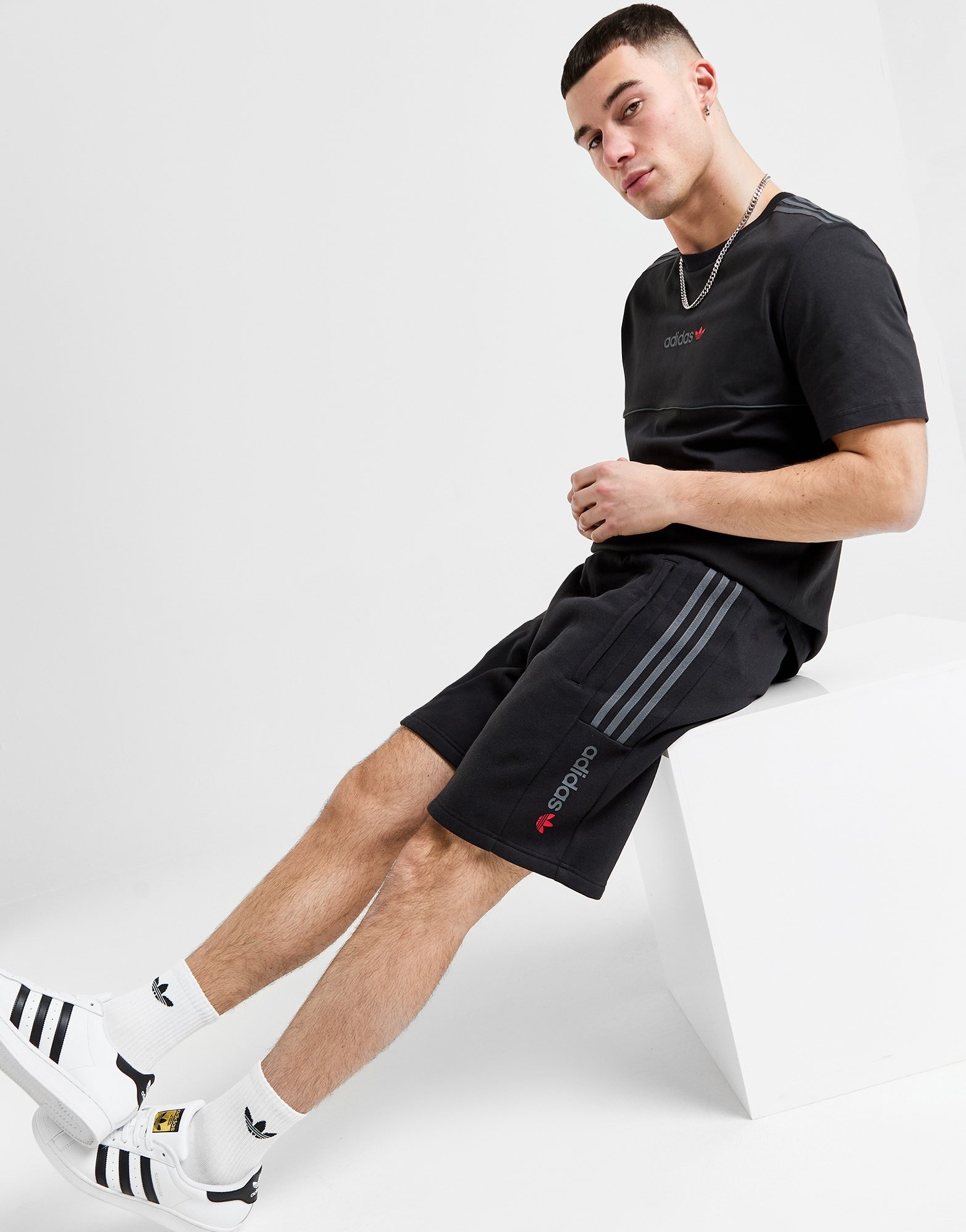 Black adidas Originals Cutline Shorts JD Sports