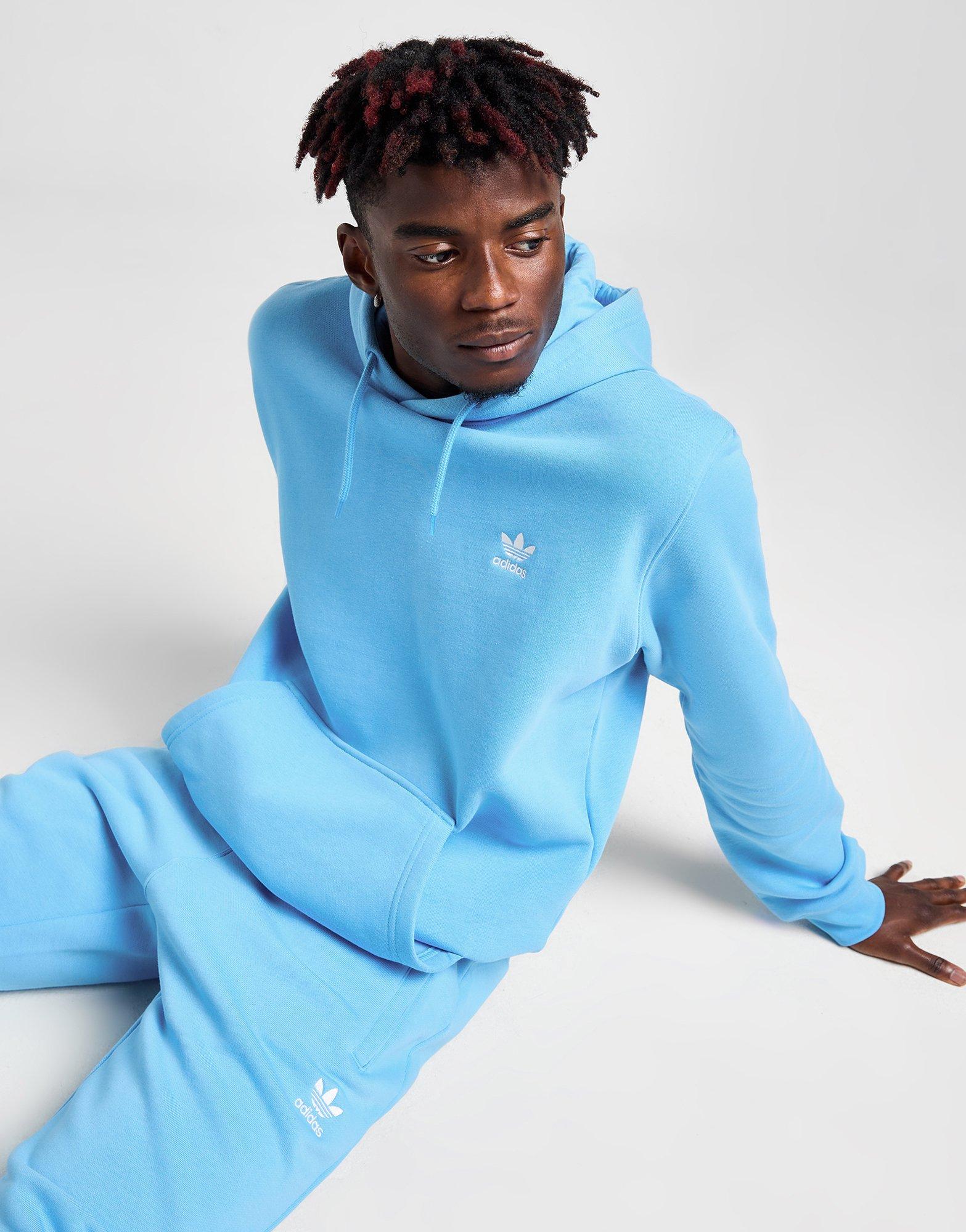 Pale blue adidas hoodie hotsell