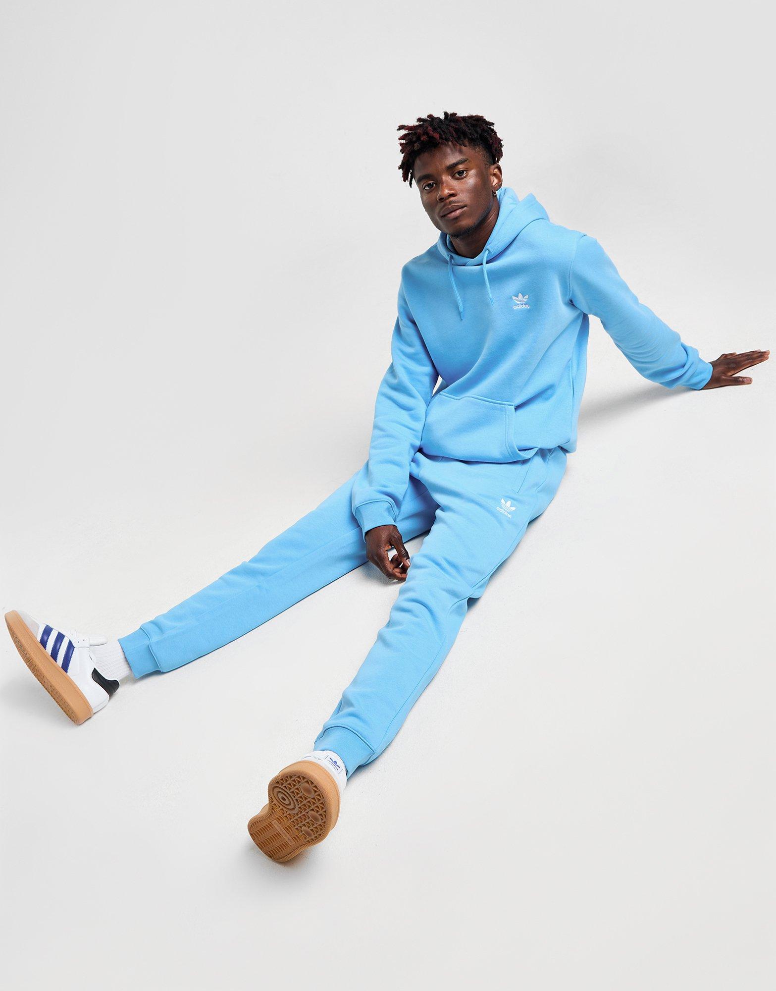 Blue adidas Originals Trefoil Essential Joggers - JD Sports Global