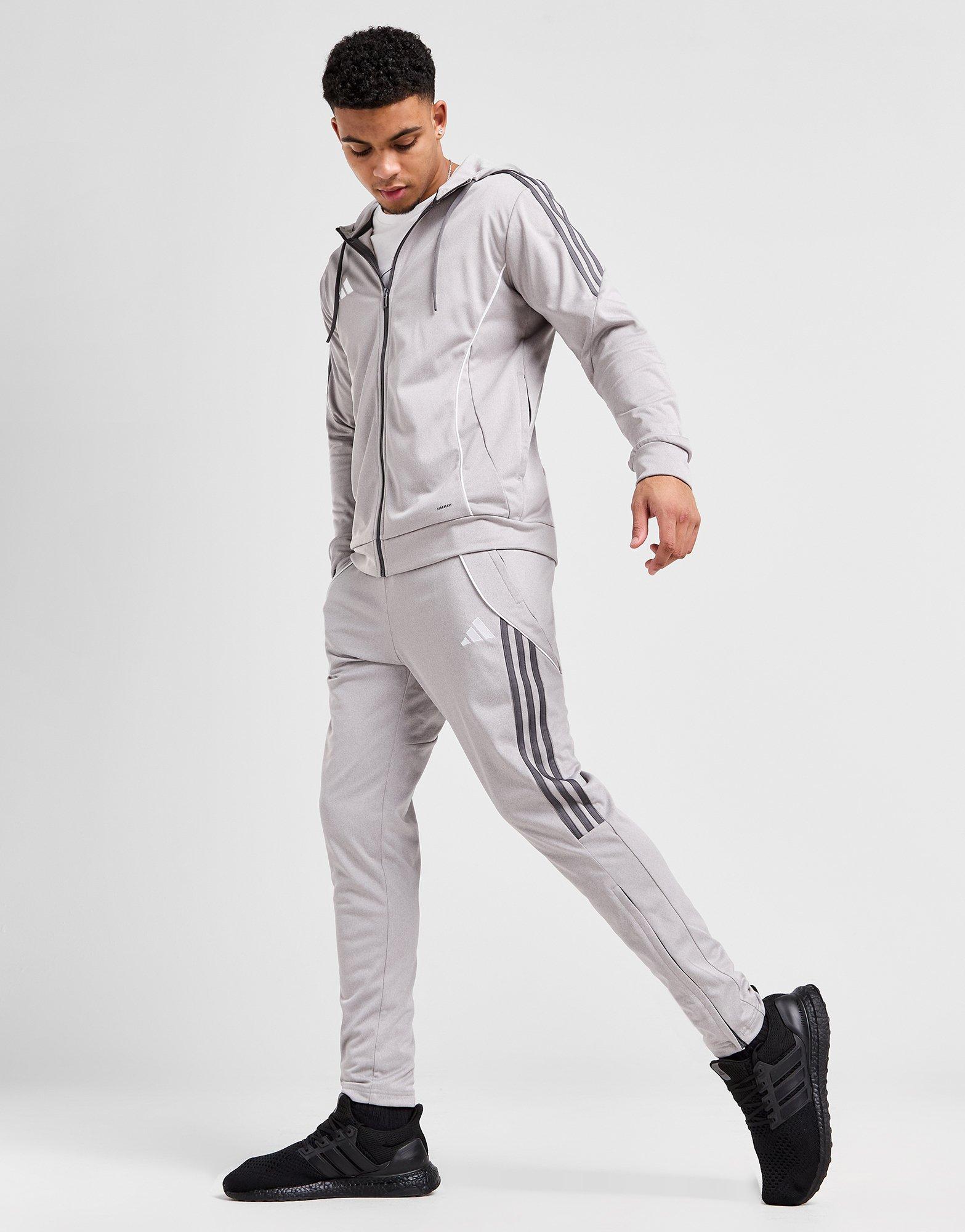 Mens grey hot sale adidas tracksuit