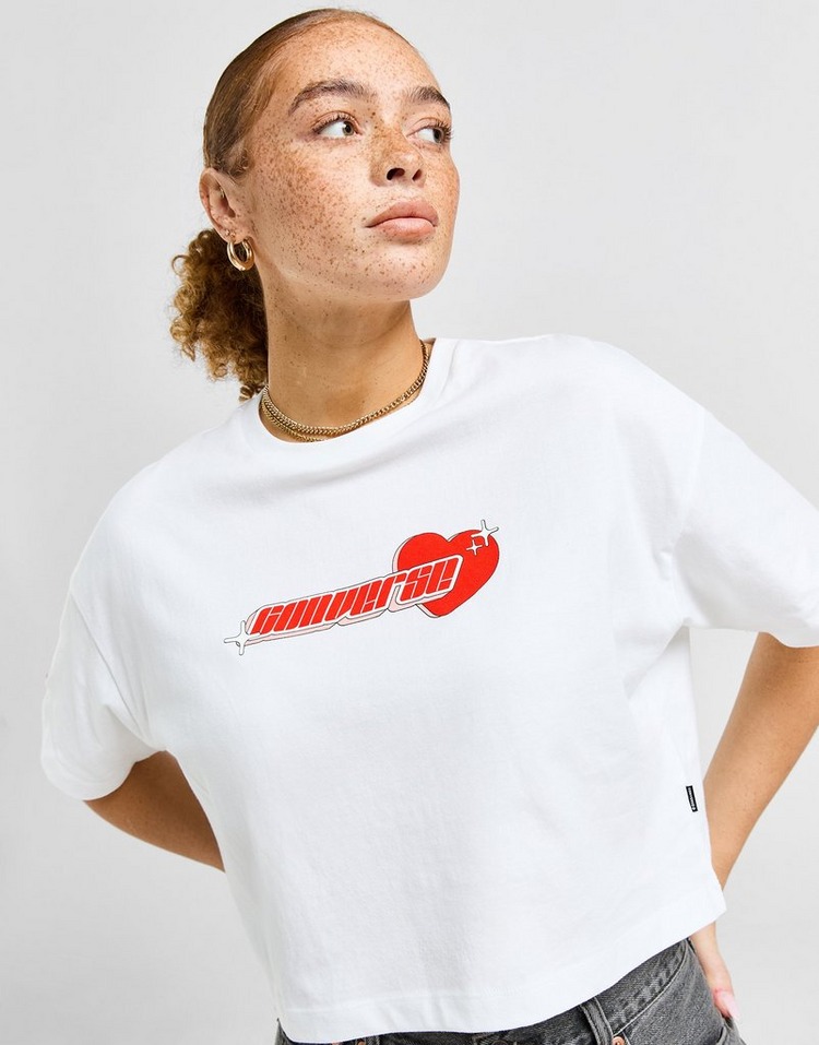 Converse Y2K Heart Crop T-Shirt