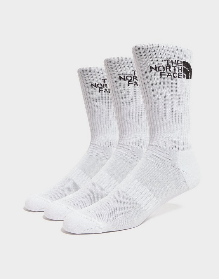 White The North Face 3-Pack Crew Socks | JD Sports UK