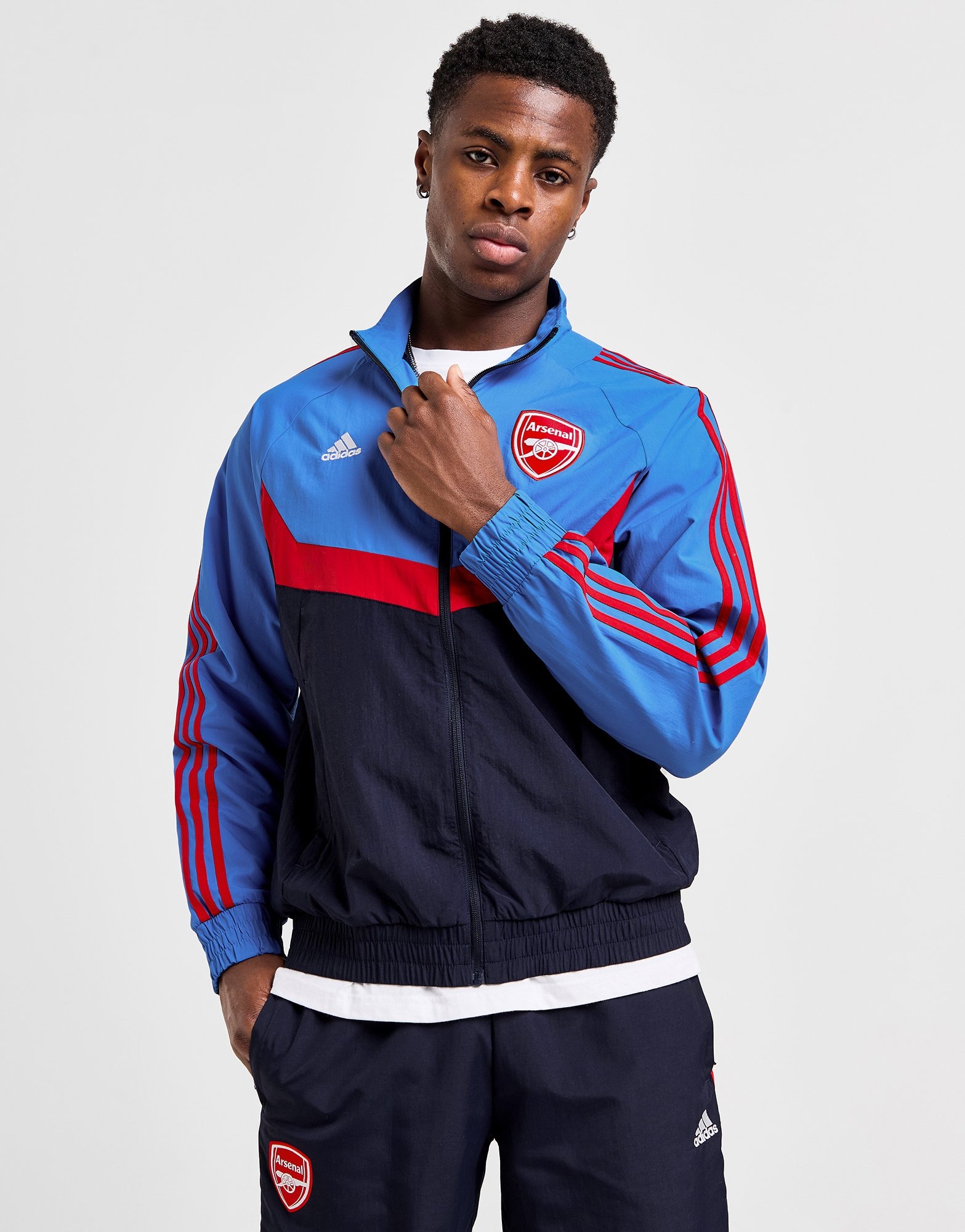 Blue adidas Arsenal FC Woven Track Top | JD Sports UK