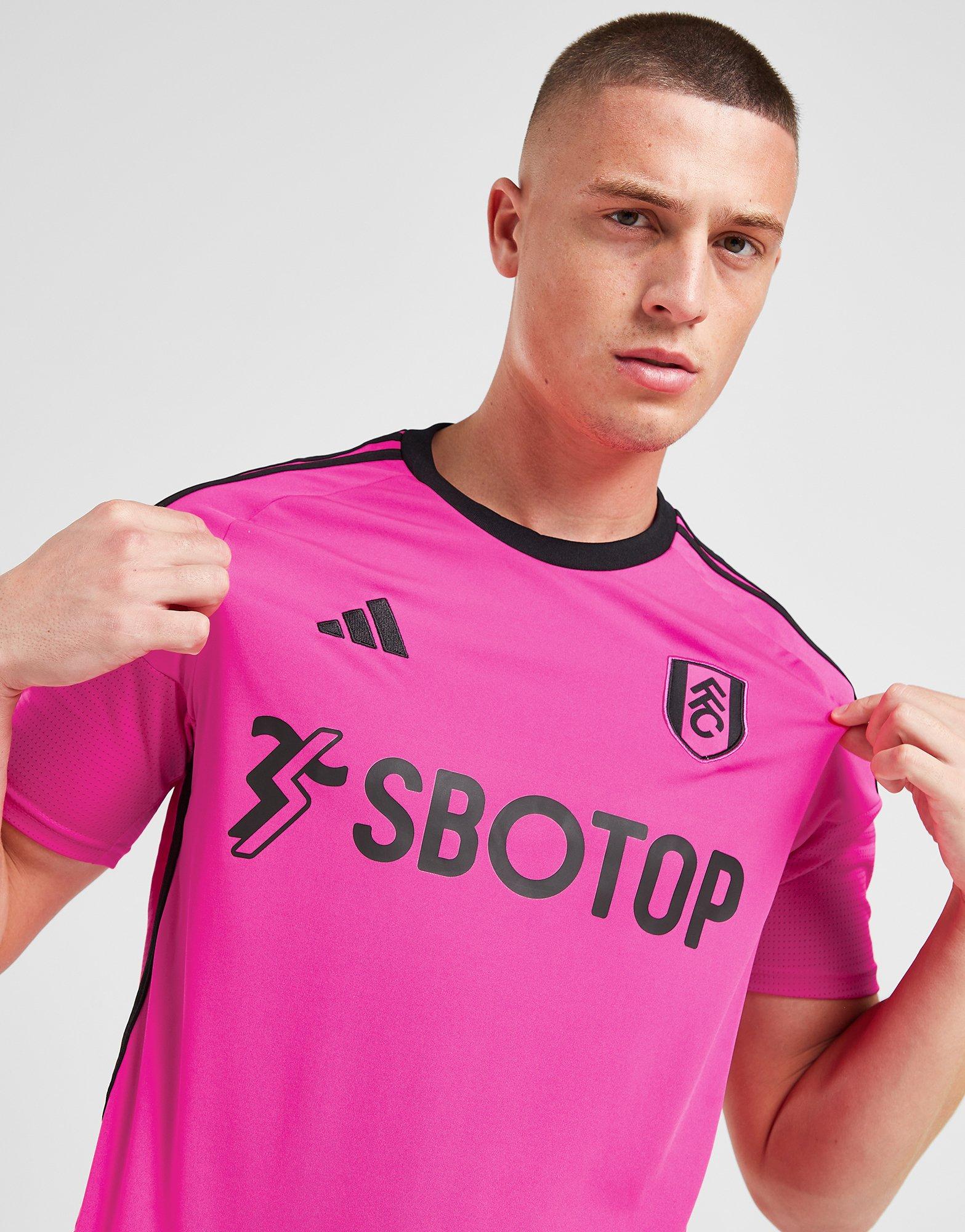 Pink adidas Fulham FC 2023/24 Away Shirt Junior