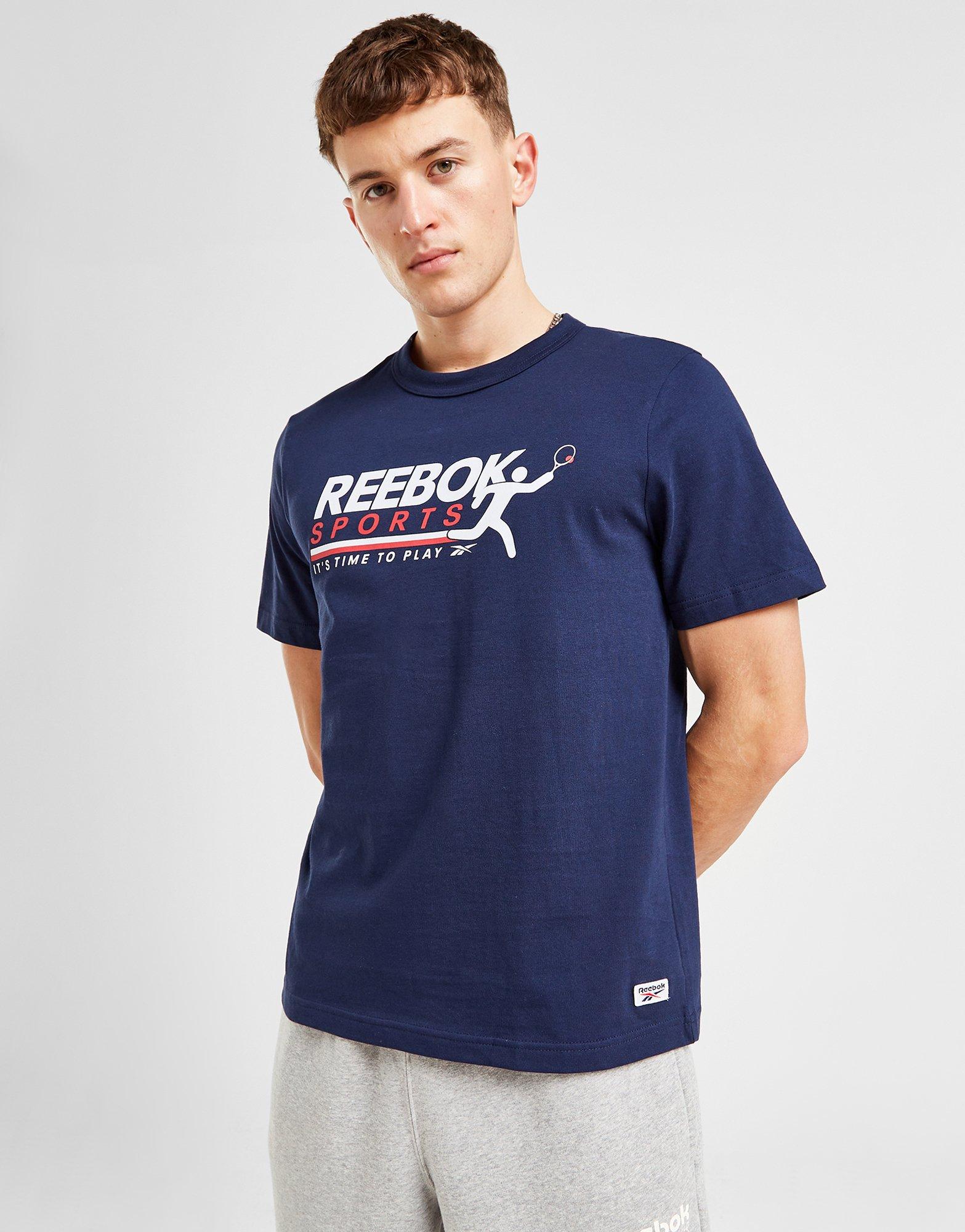 Reebok t on sale shirt blue