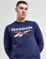 Reebok jersey de cuello redondo reebok identity fleece stacked logo