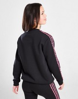 adidas Originals Girls' Leopard Infill Crew Sweatshirt Junior