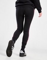 adidas Originals Girls' Leopard 3-Stripes Leggings Junior
