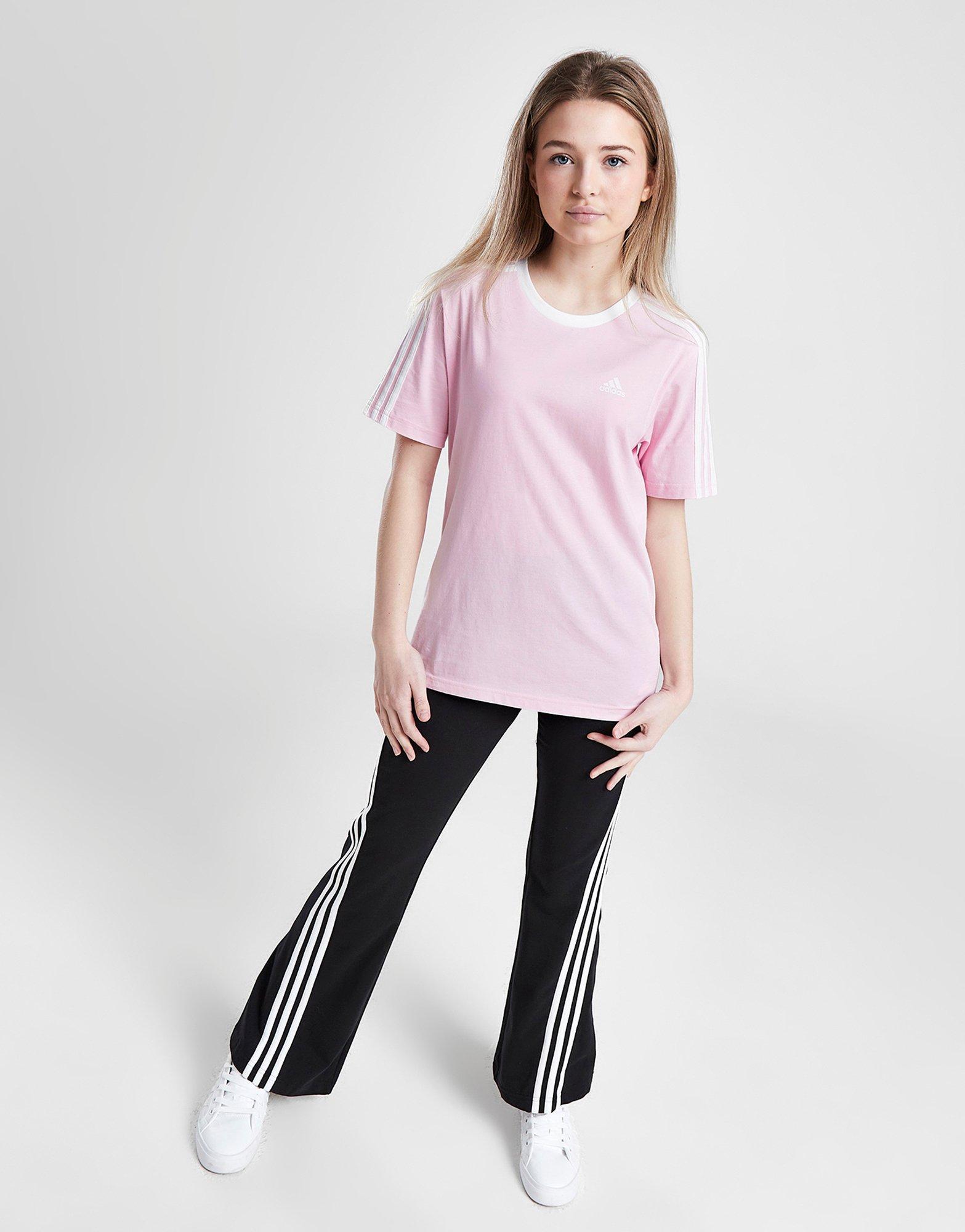 adidas Girls' Badge of Sport 3-Stripes T-Shirt Junior