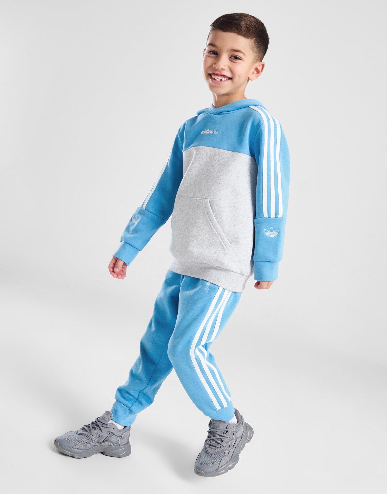 adidas Originals Colour Block Overhead Tracksuit Children