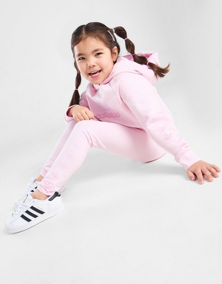 adidas Originals Set Felpa/Leggings Repeat Trefoil Bambina