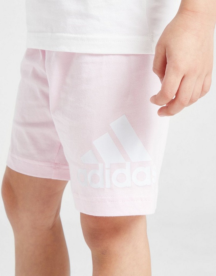 adidas Badge of Sport Logo T-Shirt/Shorts Set Children