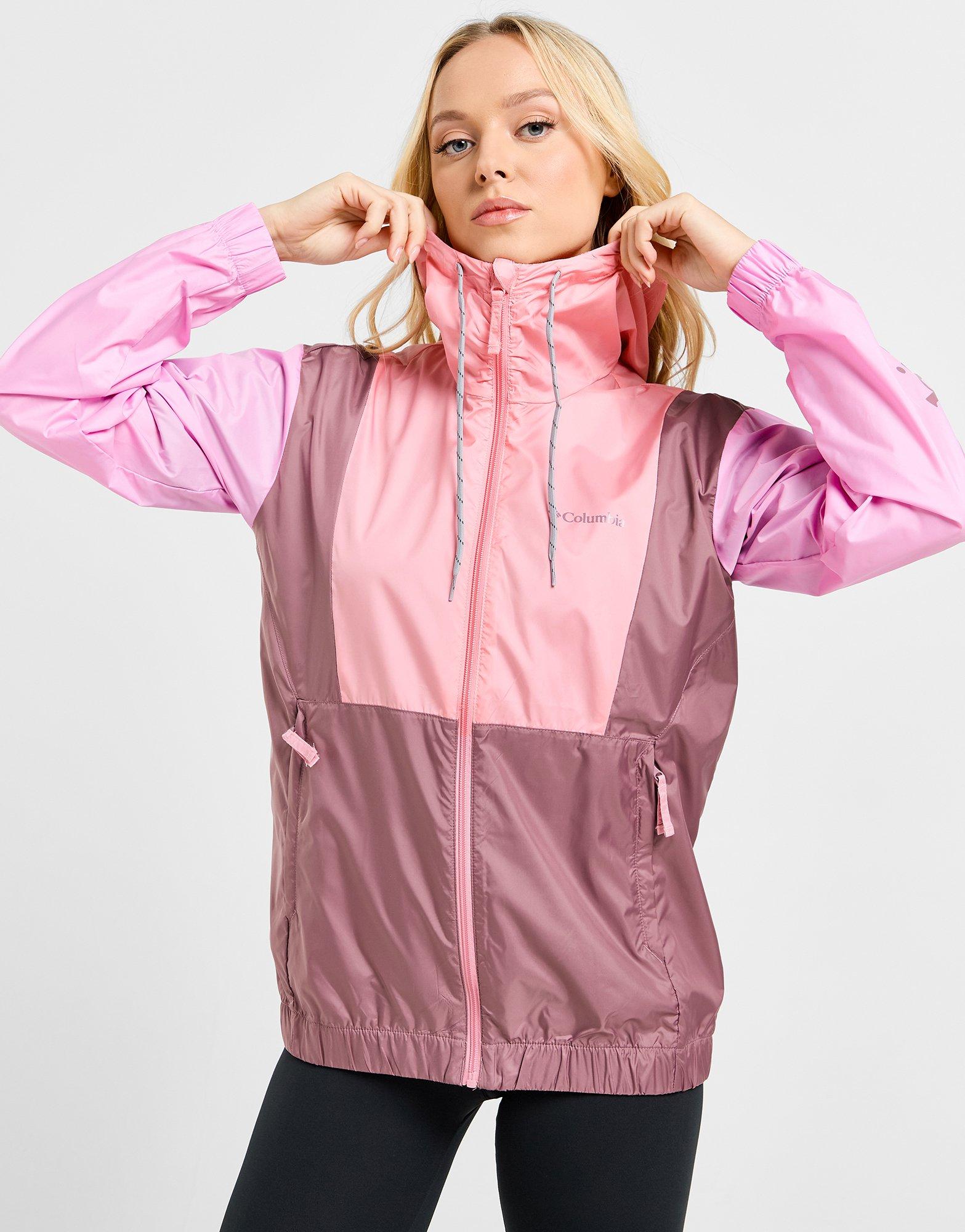 Columbia on sale windbreaker pink