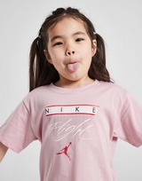Jordan Conjunto de camiseta y pantalón corto Girls' Flight Infantil