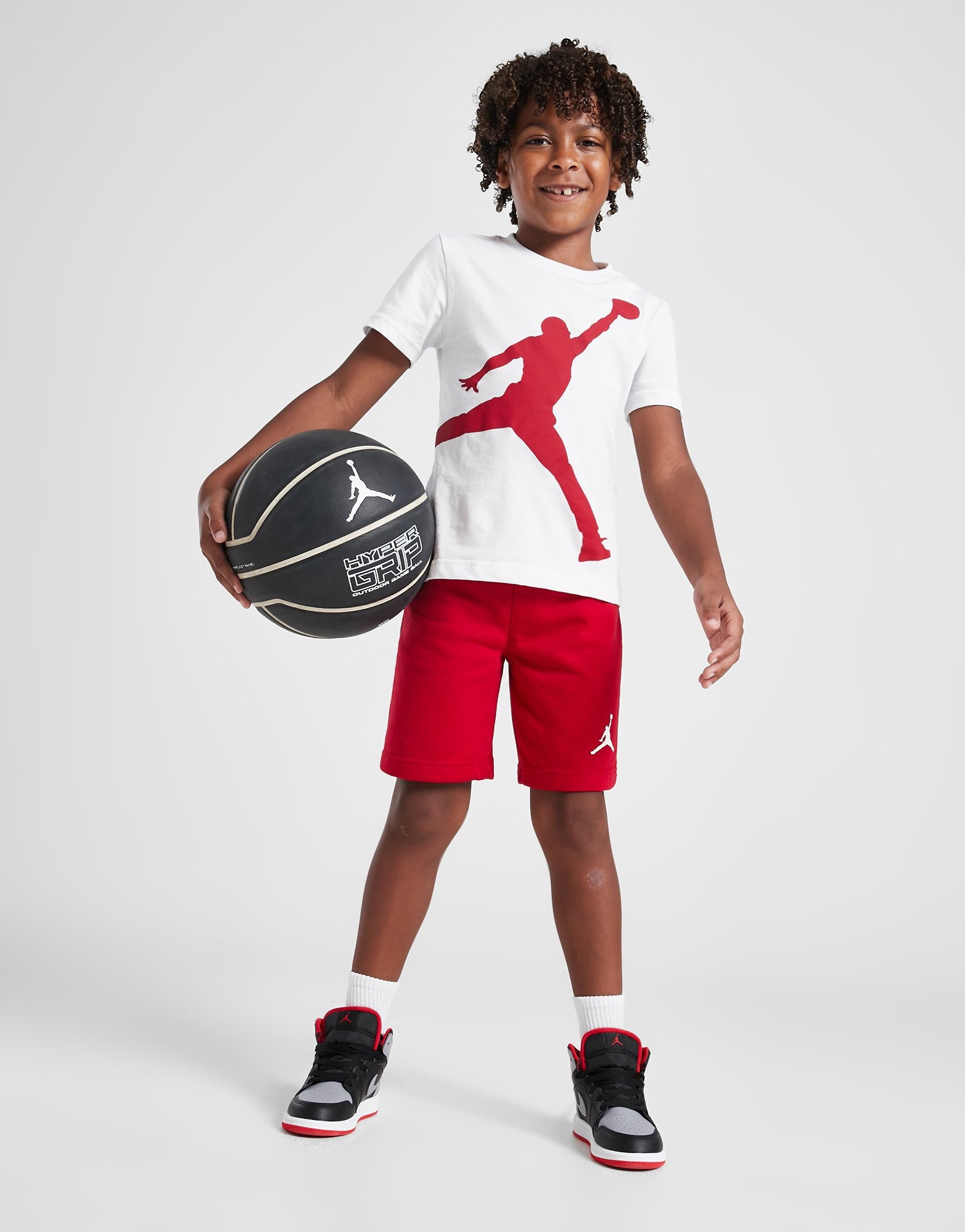 White Jordan Jumpman T-Shirt/Shorts Set Children | JD Sports UK