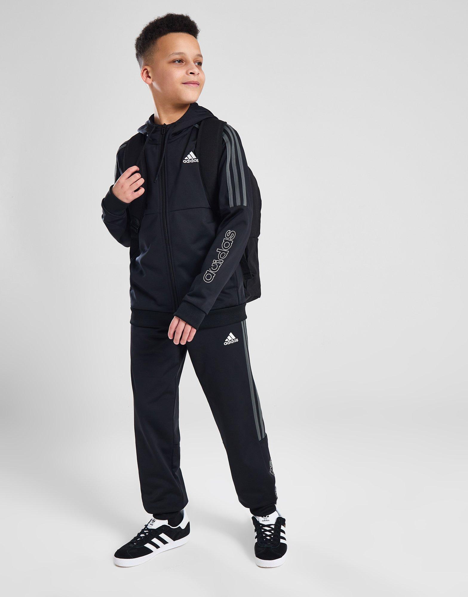 adidas SST Linear Poly Full Zip Hoodie Junior