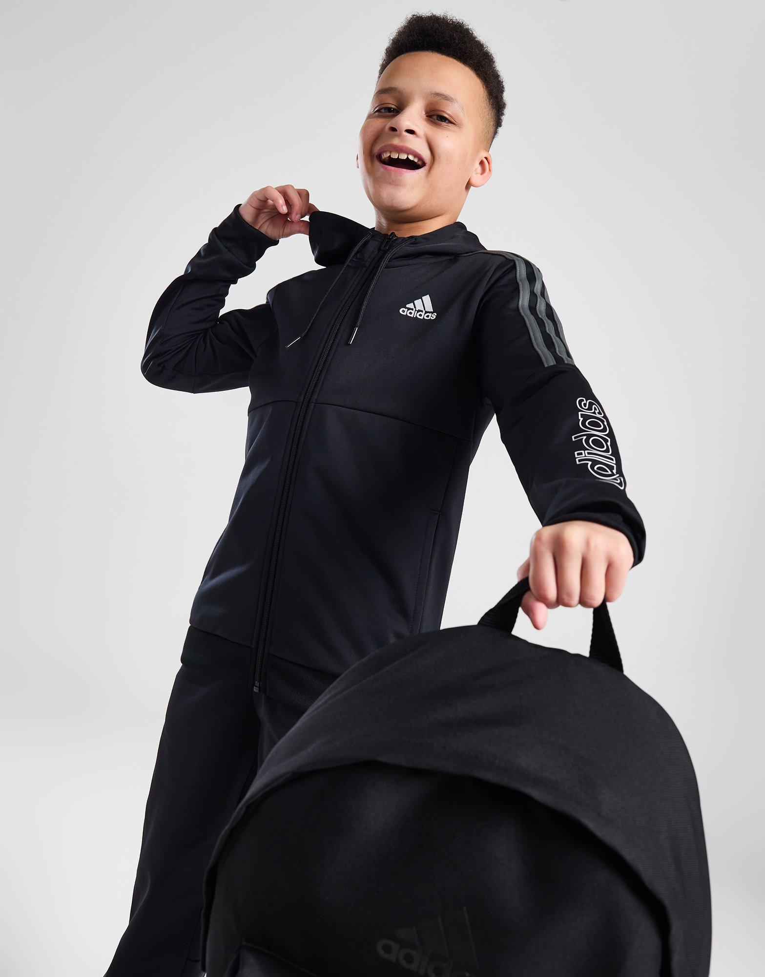 adidas Felpa con Cappuccio SST Linear Poliestere Zip Completa Junior