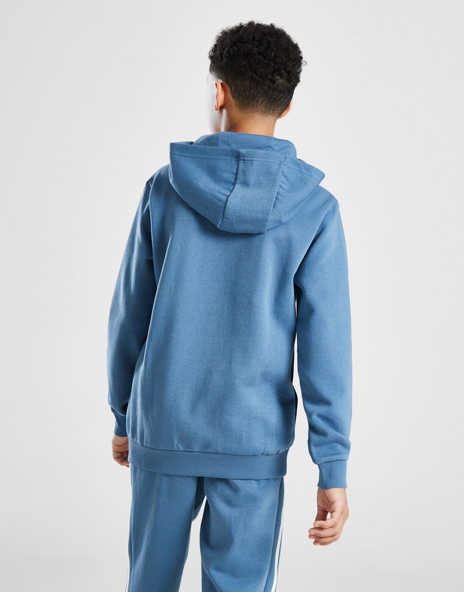 adidas Linear Logo Colour Block Hoodie Junior