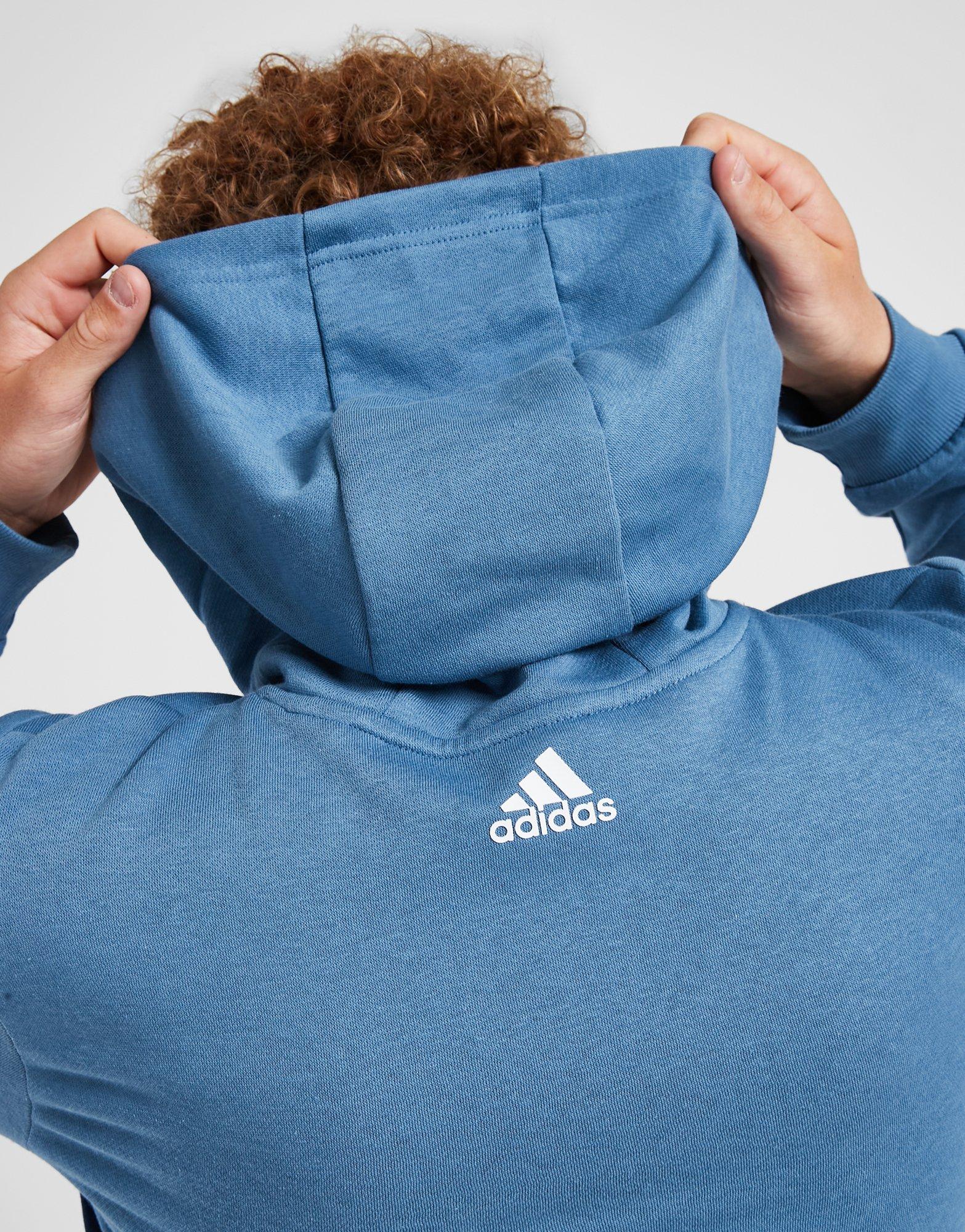 adidas Originals Linear Logo Colour Block Overhead Tracksuit Junior