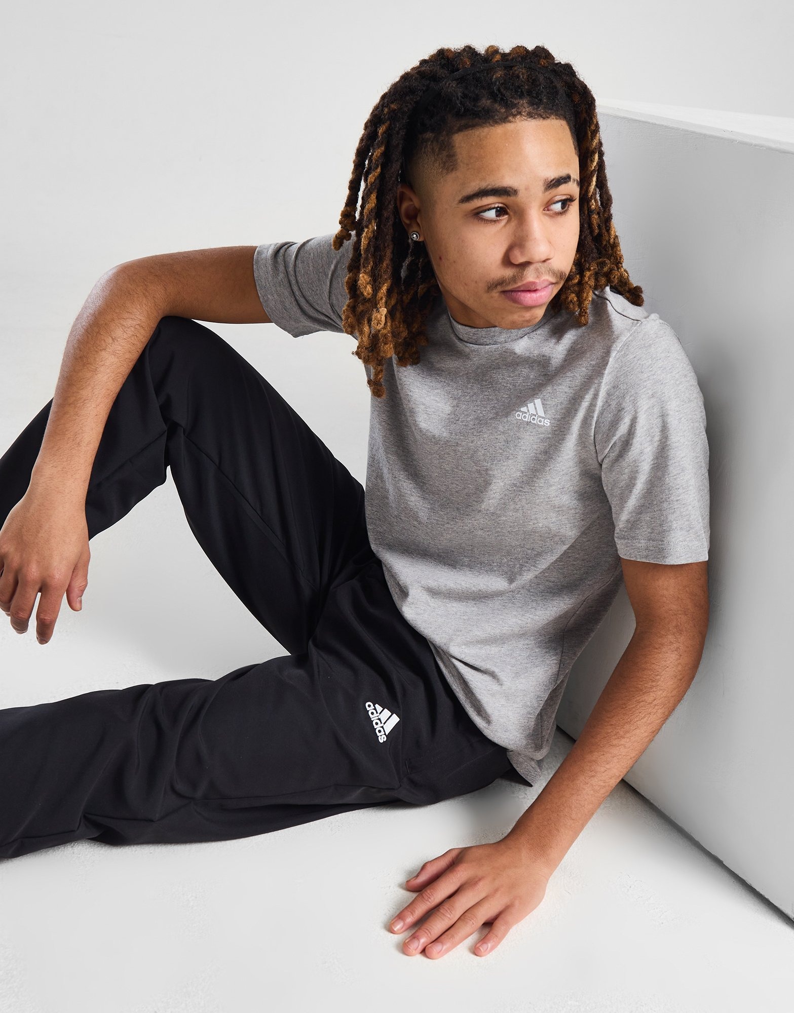 Grey adidas Core Logo TShirt Junior JD Sports NZ