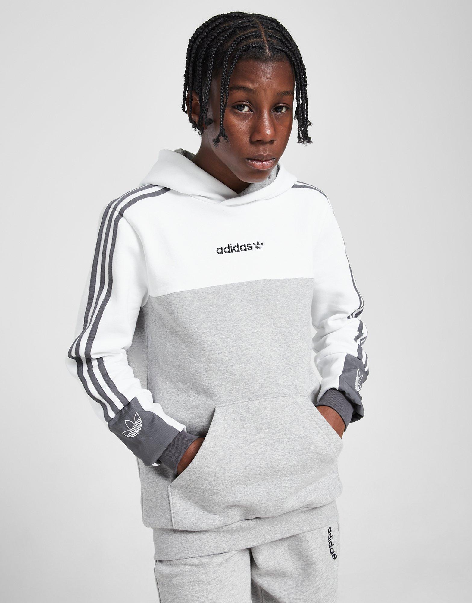 adidas Originals Itasca Colour Block Fleece Hoodie Junior