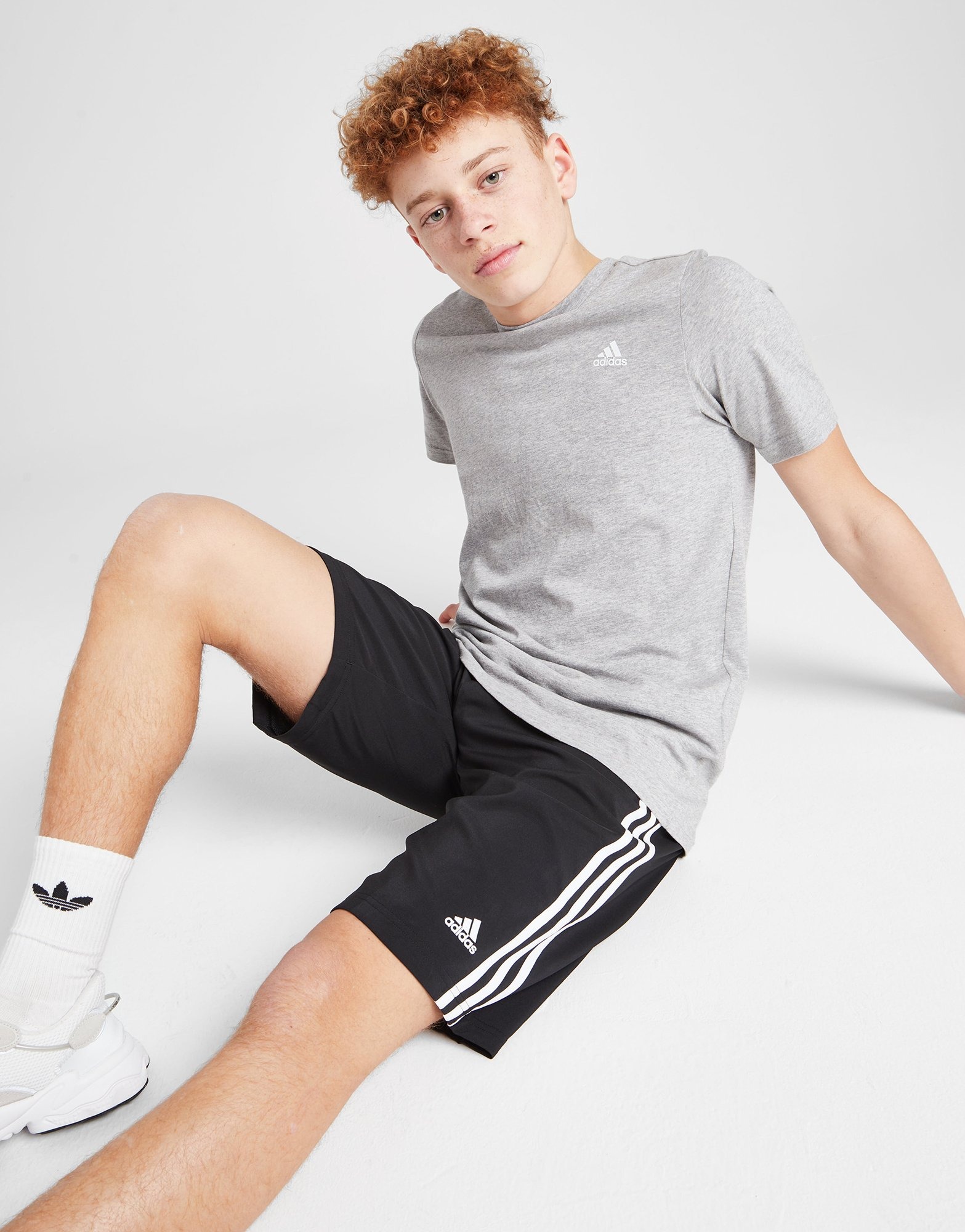 Black adidas 3-Stripes Sport Woven Shorts Junior | JD Sports UK