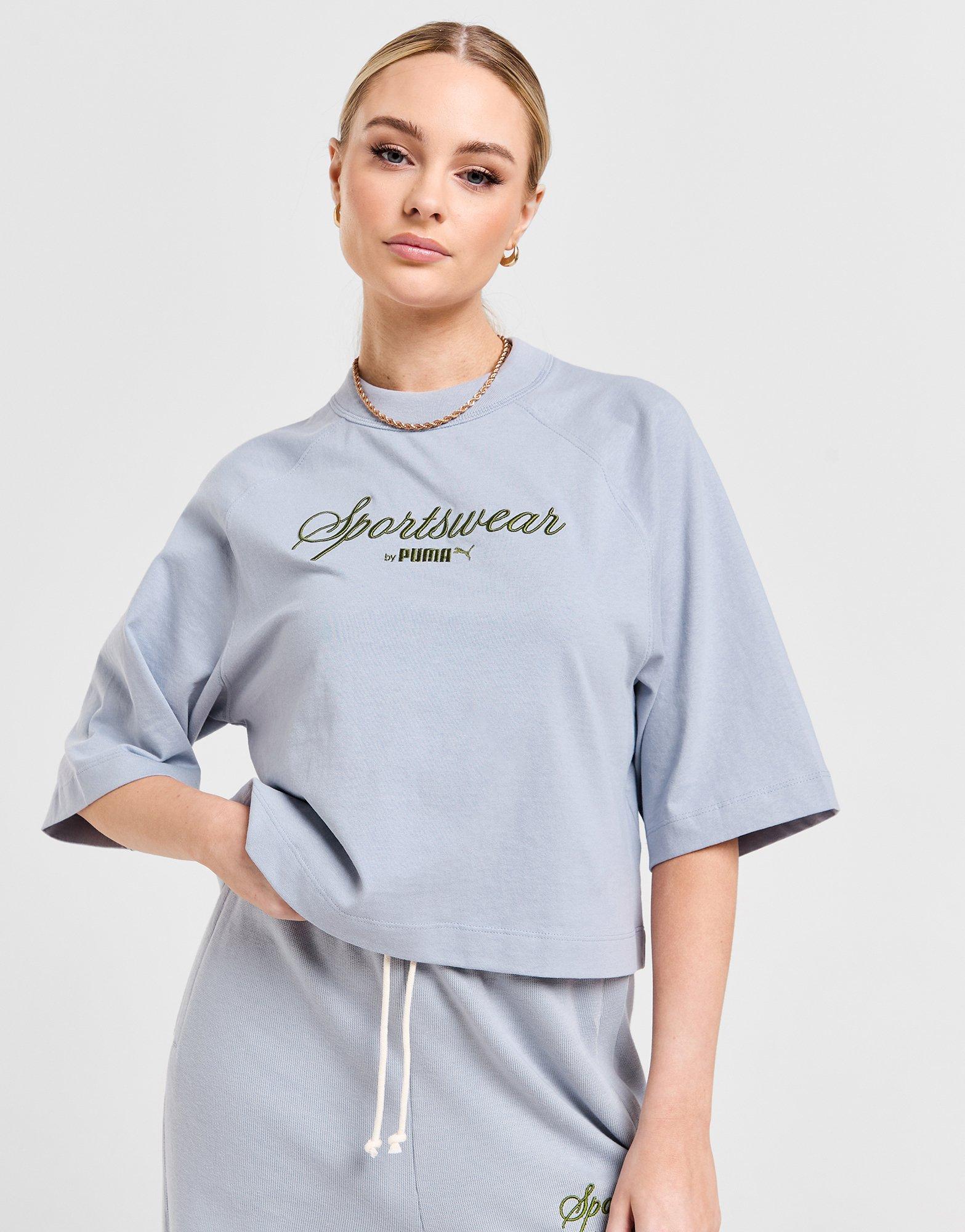 Grey Puma Lounge Sportswear T-Shirt