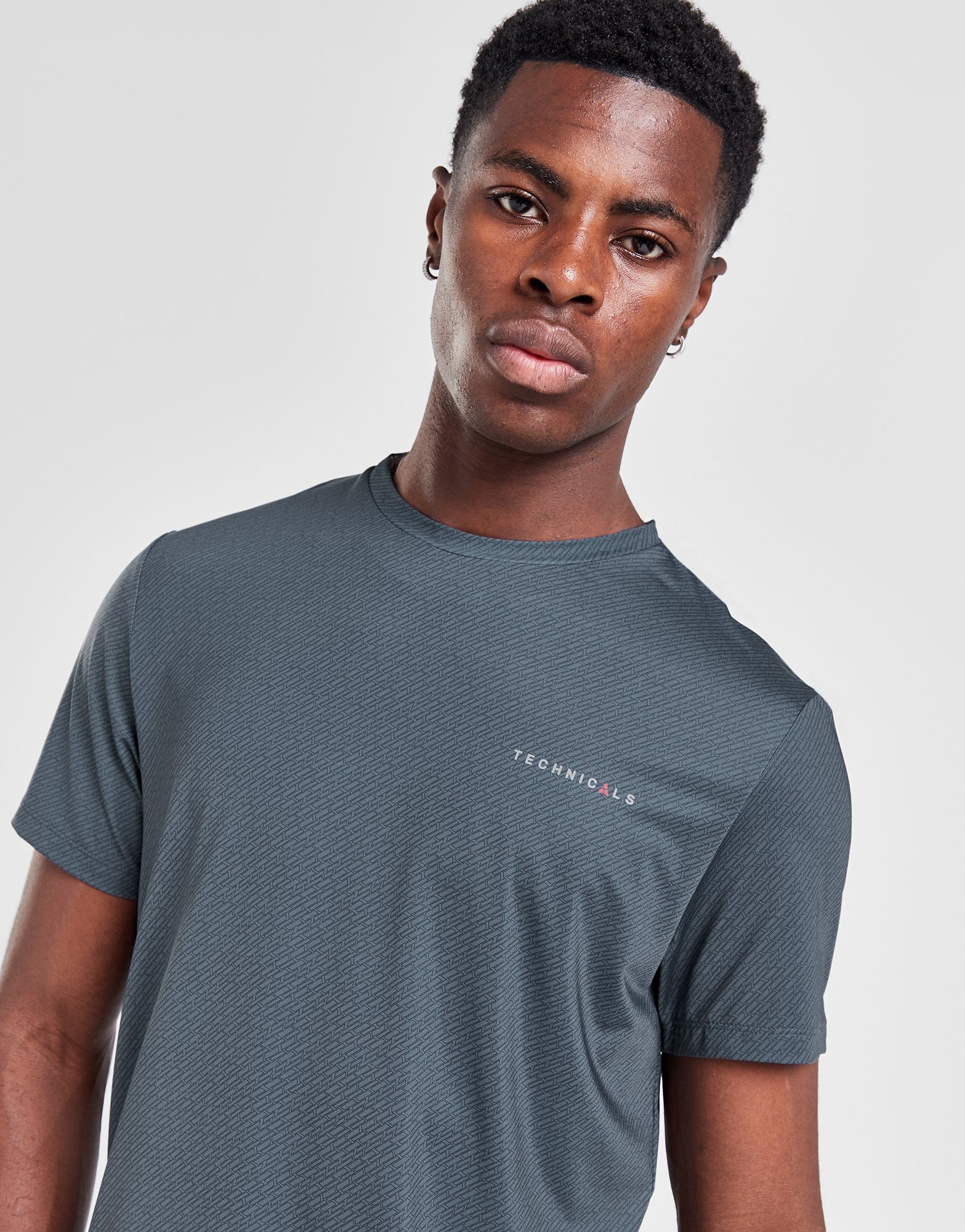 Technicals Shard All Over Print TShirt in Celeste JD Sports