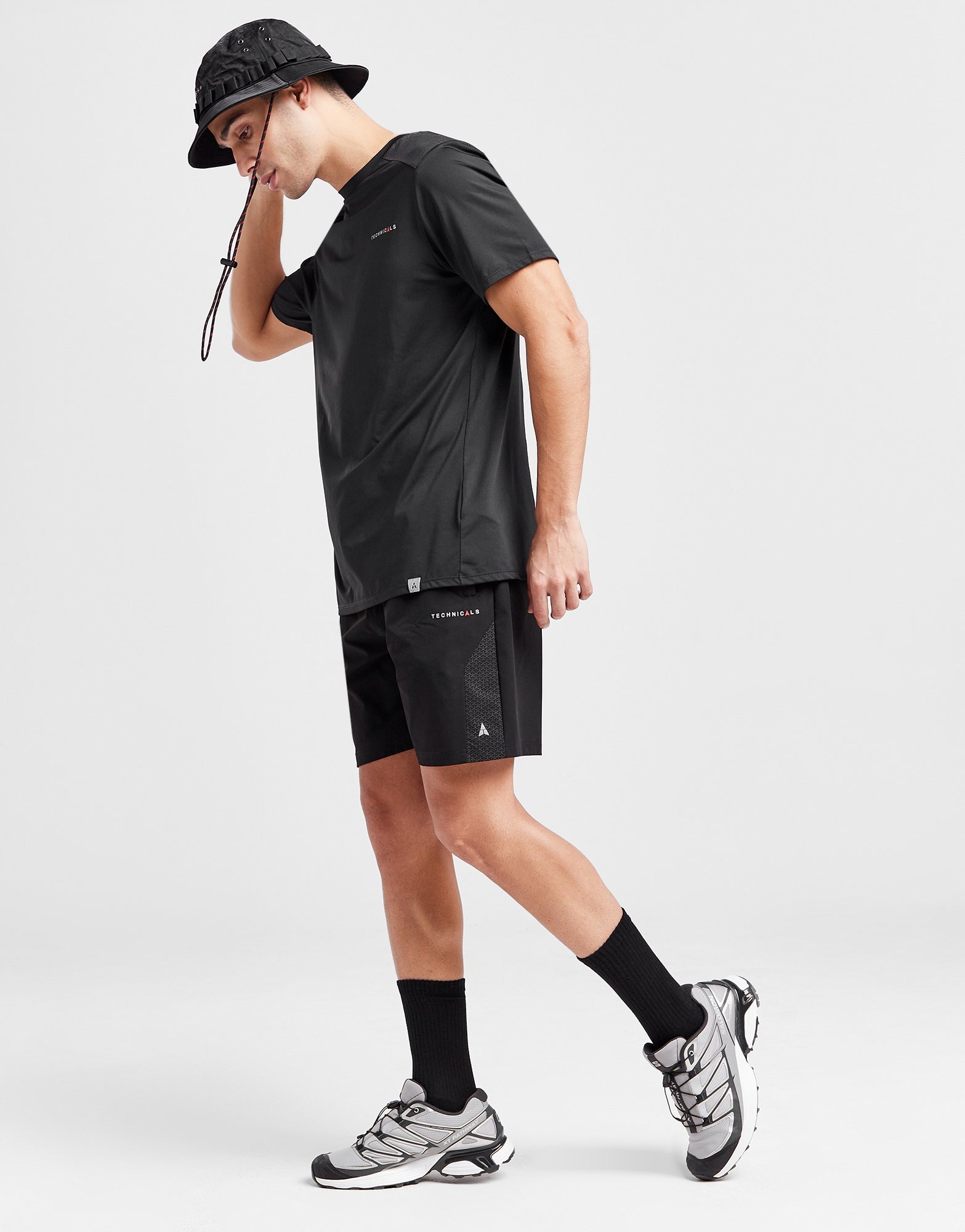 Black Technicals Woven Shorts - JD Sports NZ