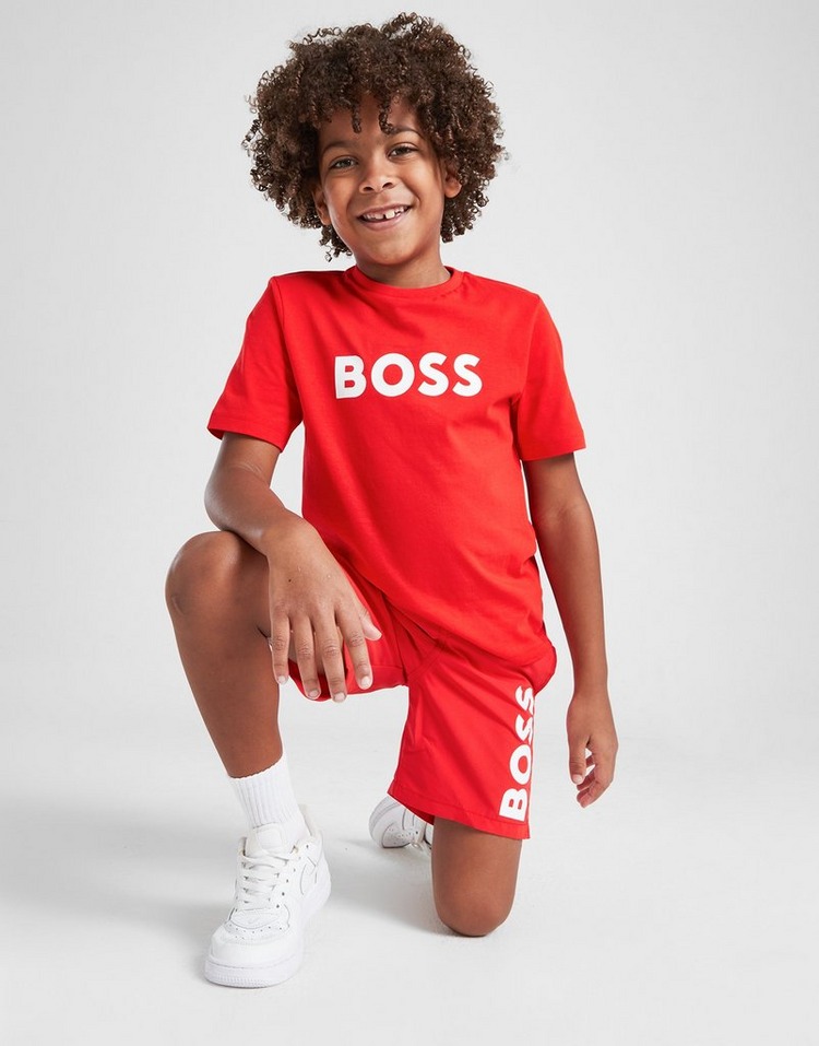 BOSS T-Shirt Large Logo para Criança