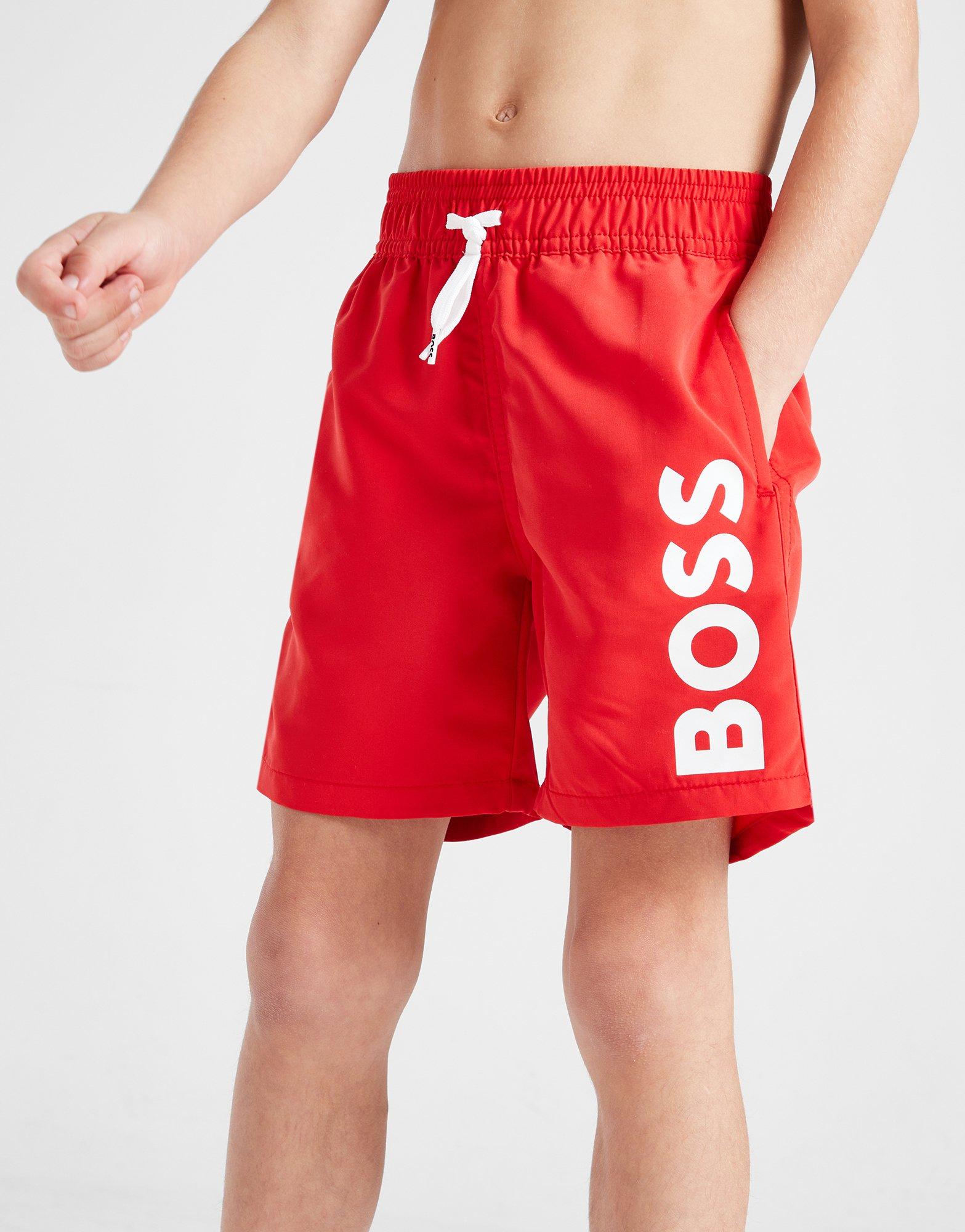 BOSS Large Logo Swim Shorts Children