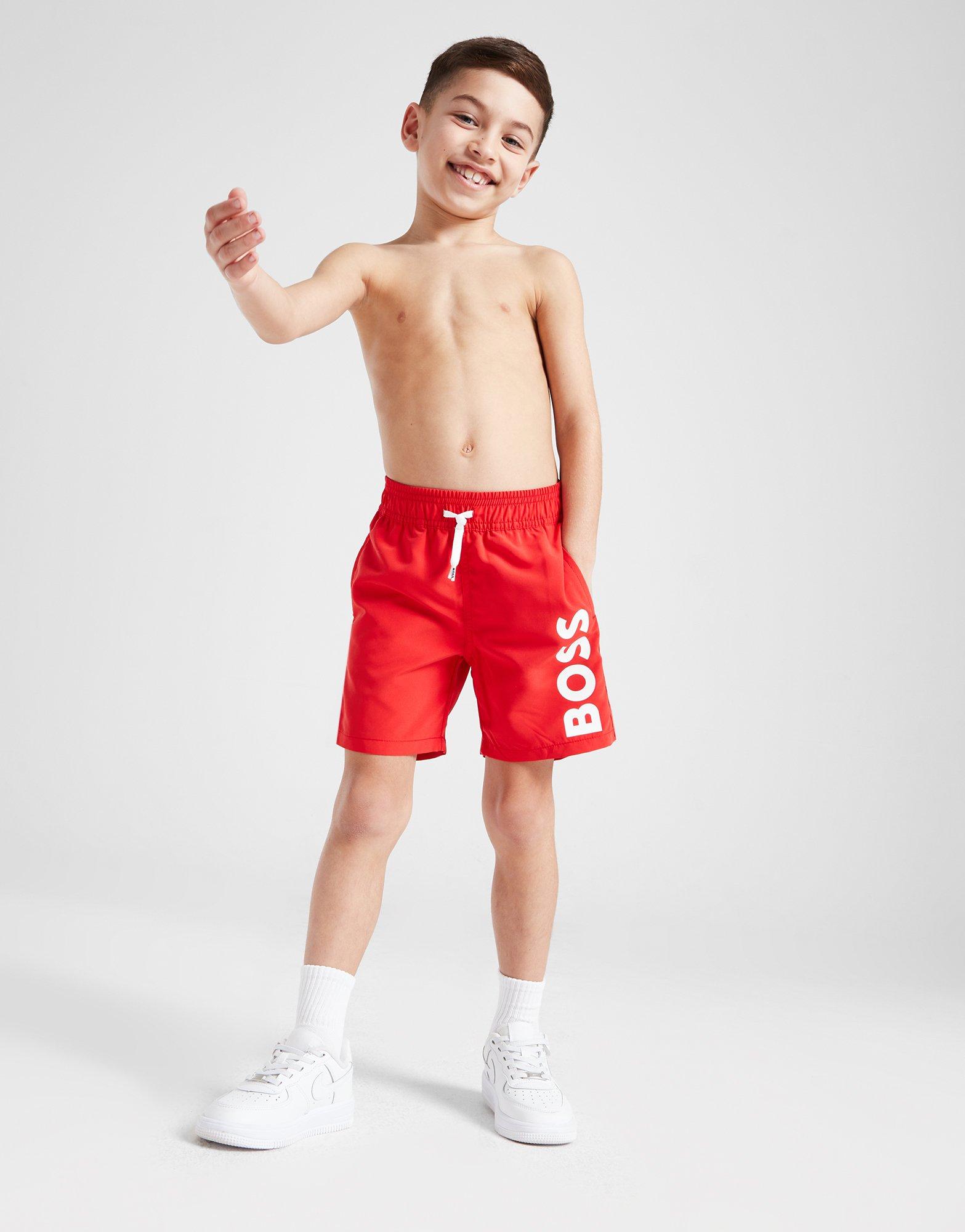 BOSS Large Logo Swim Shorts Children