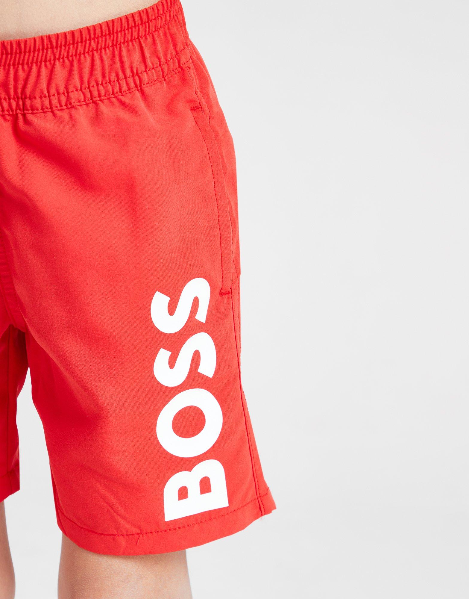 BOSS Large Logo Swim Shorts Children