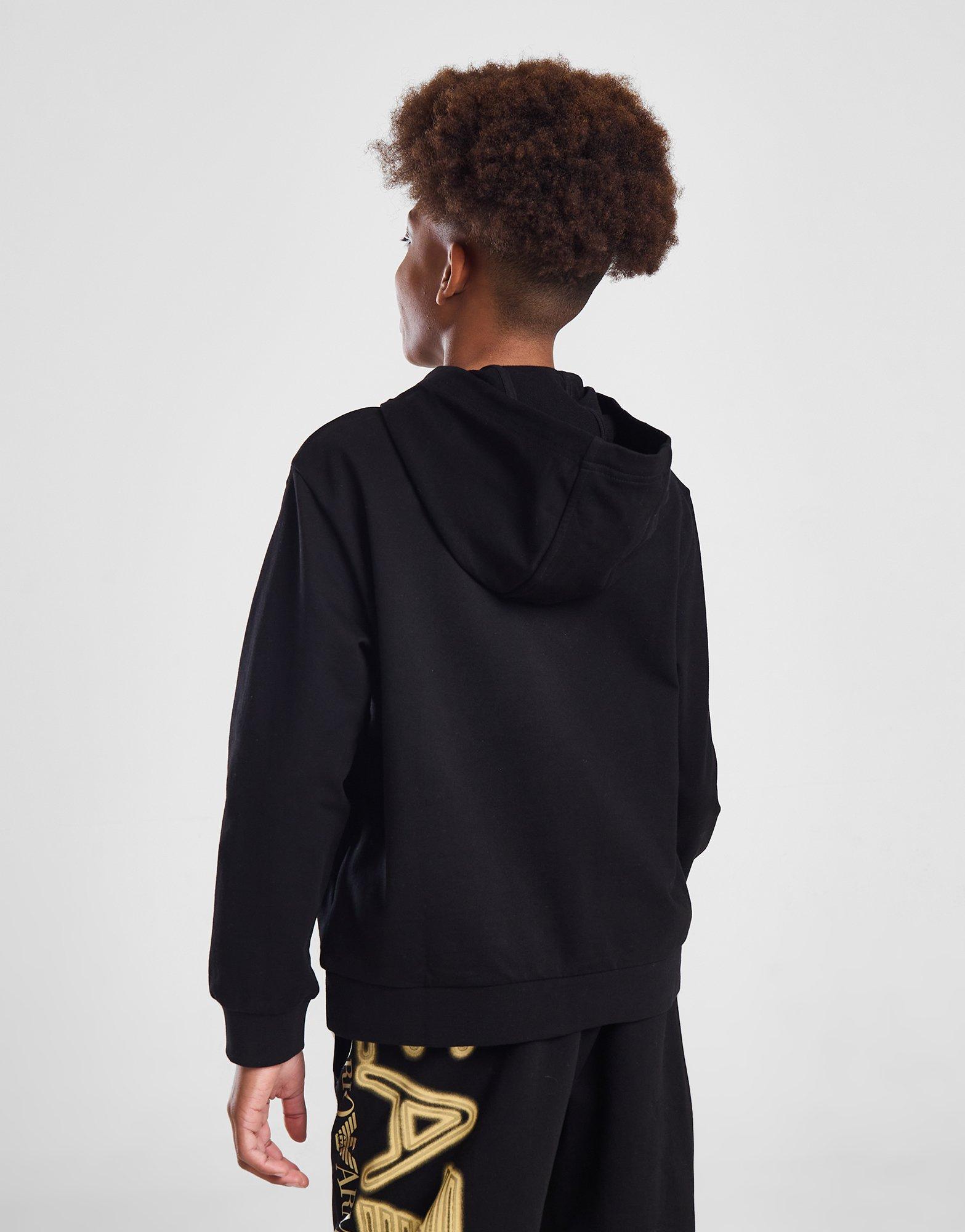 Emporio Armani EA7 Gold Logo Overhead Hoodie Junior