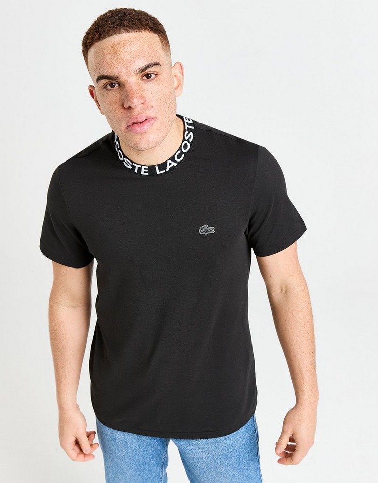 Black Lacoste Ringer T-Shirt | JD Sports UK