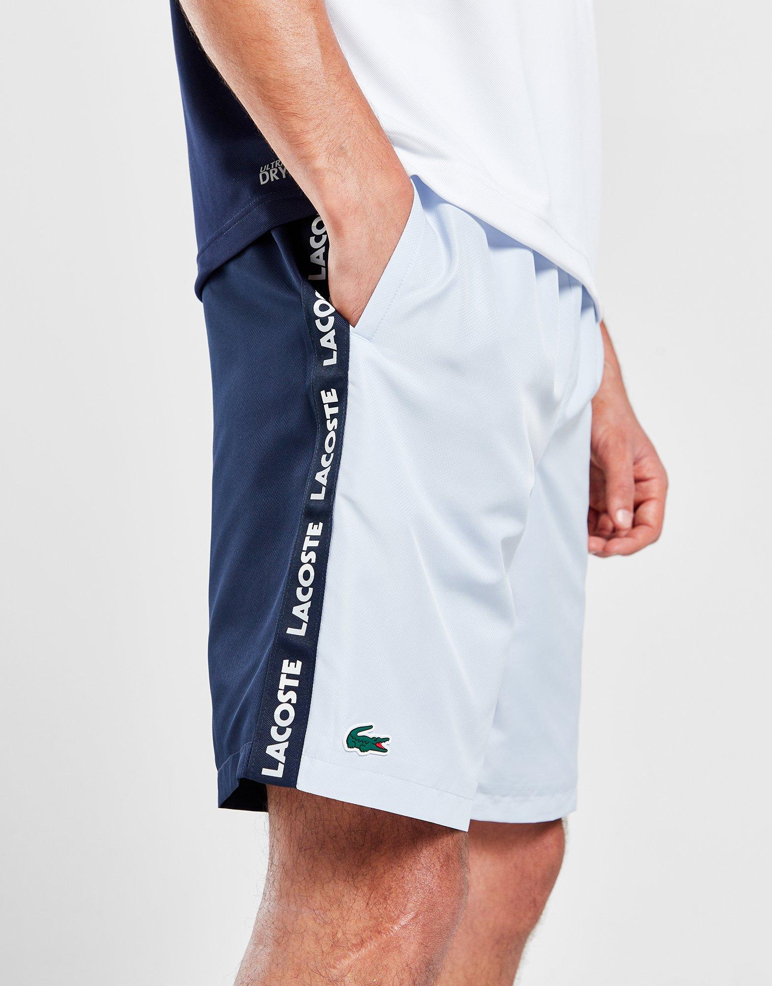 Blue Lacoste Colour Block Tape Shorts