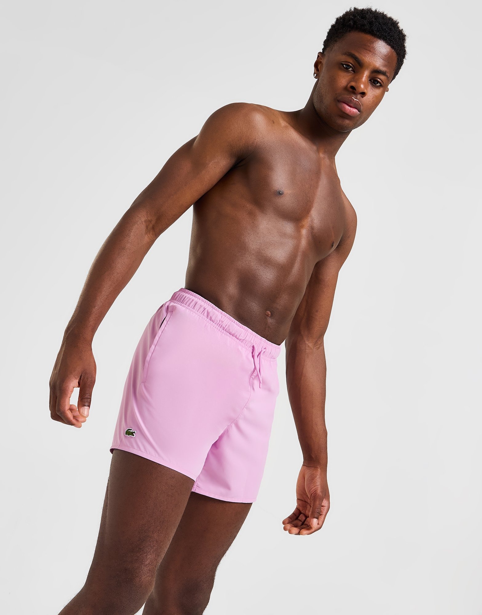 Pink Lacoste Core Swim Shorts - JD Sports