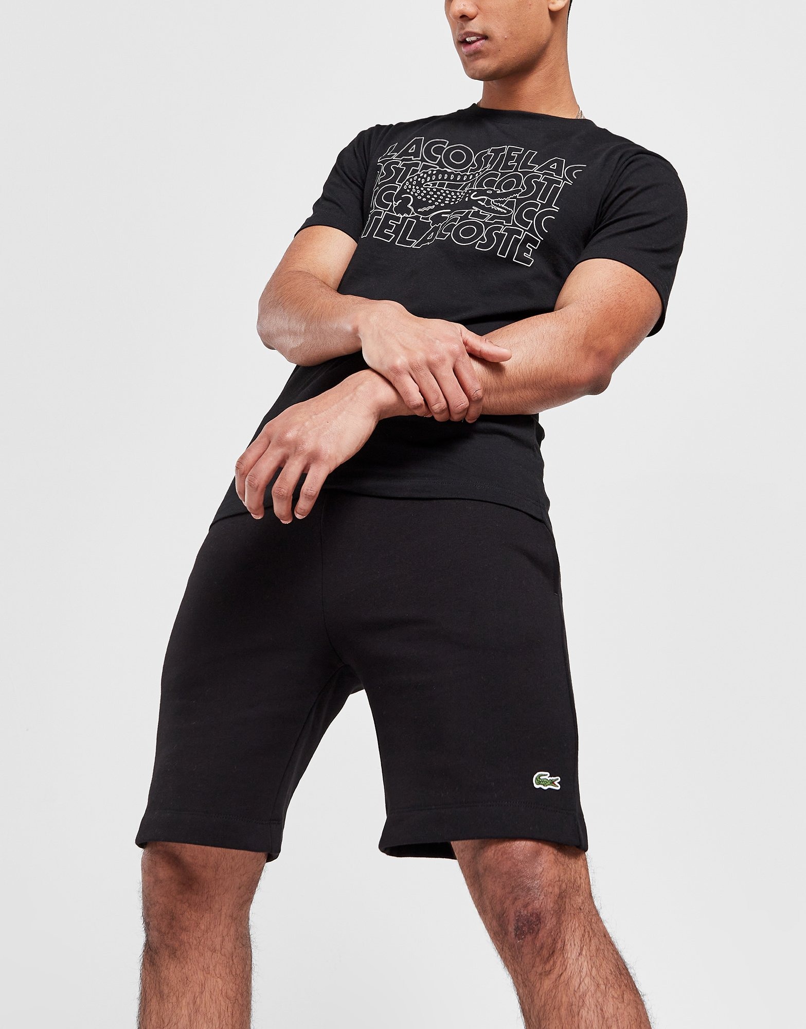 Black Lacoste Core Shorts | JD Sports UK