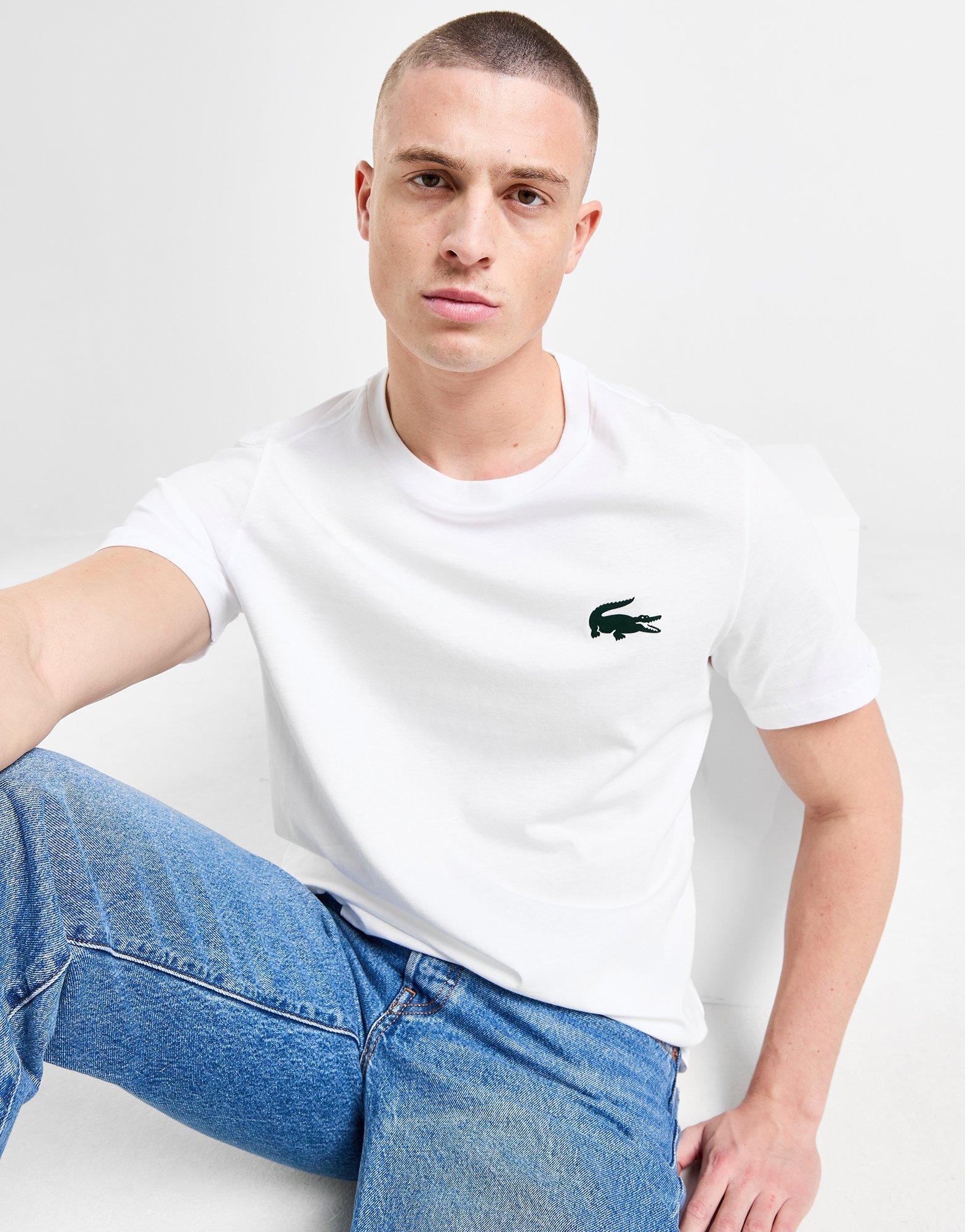 Lacoste Large Croc T Shirt Weiss JD Sports Deutschland