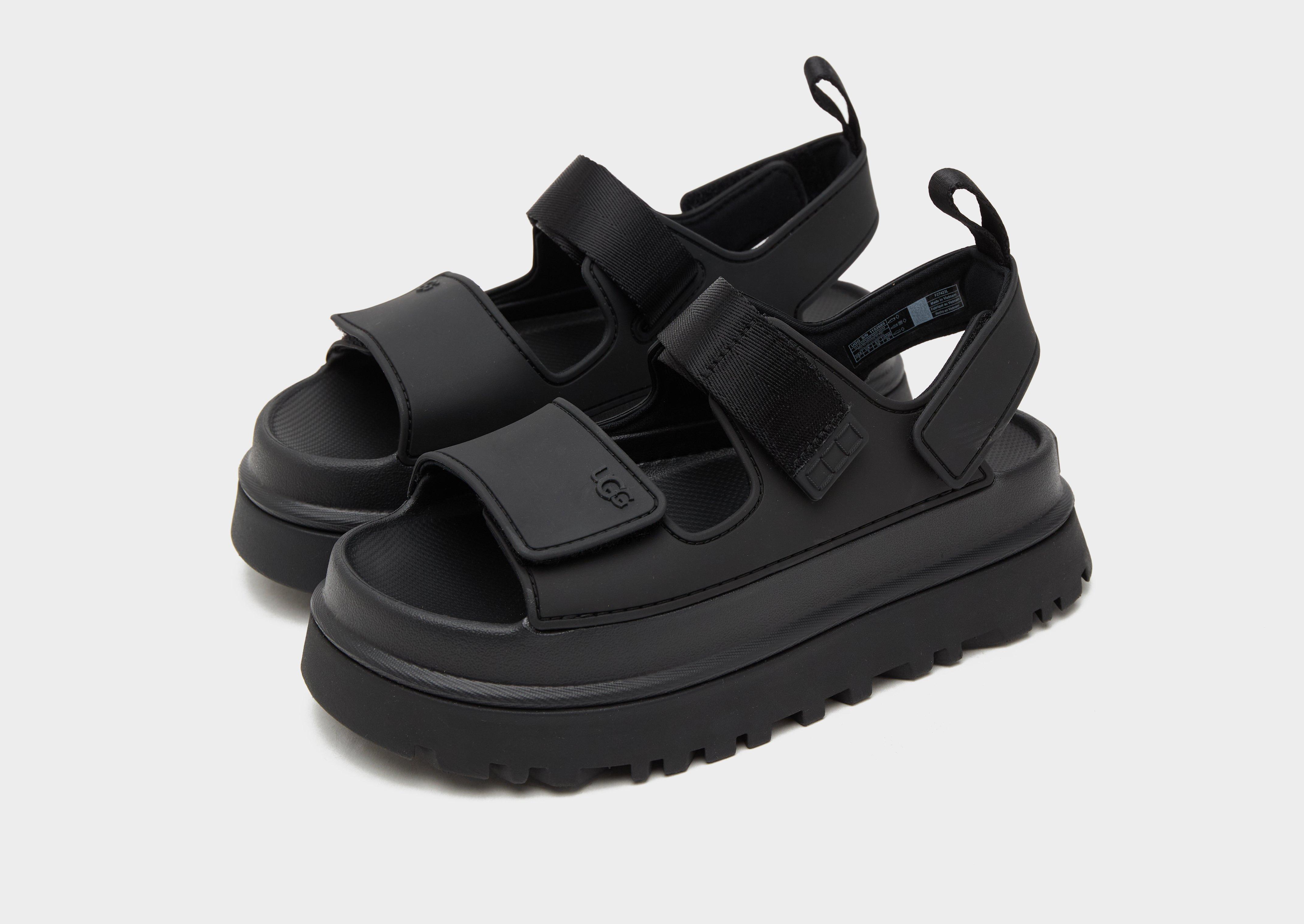 国内配送 UGG W GOLDENGLOW BLACK Womens UGG® Goldenglow Sandal - Black | Journeys