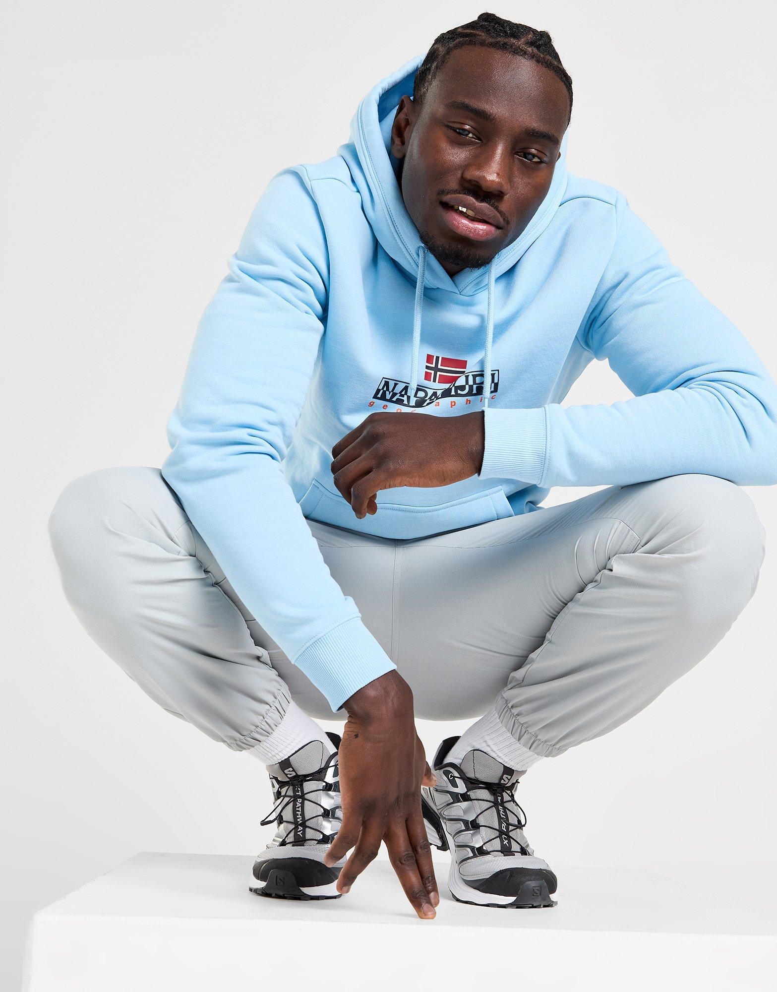 Blue Napapijri Bory Logo Hoodie JD Sports UK