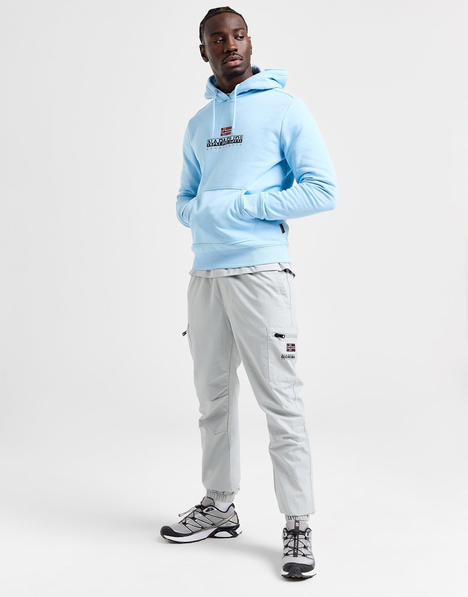 Blue Napapijri Bory Logo Hoodie JD Sports UK
