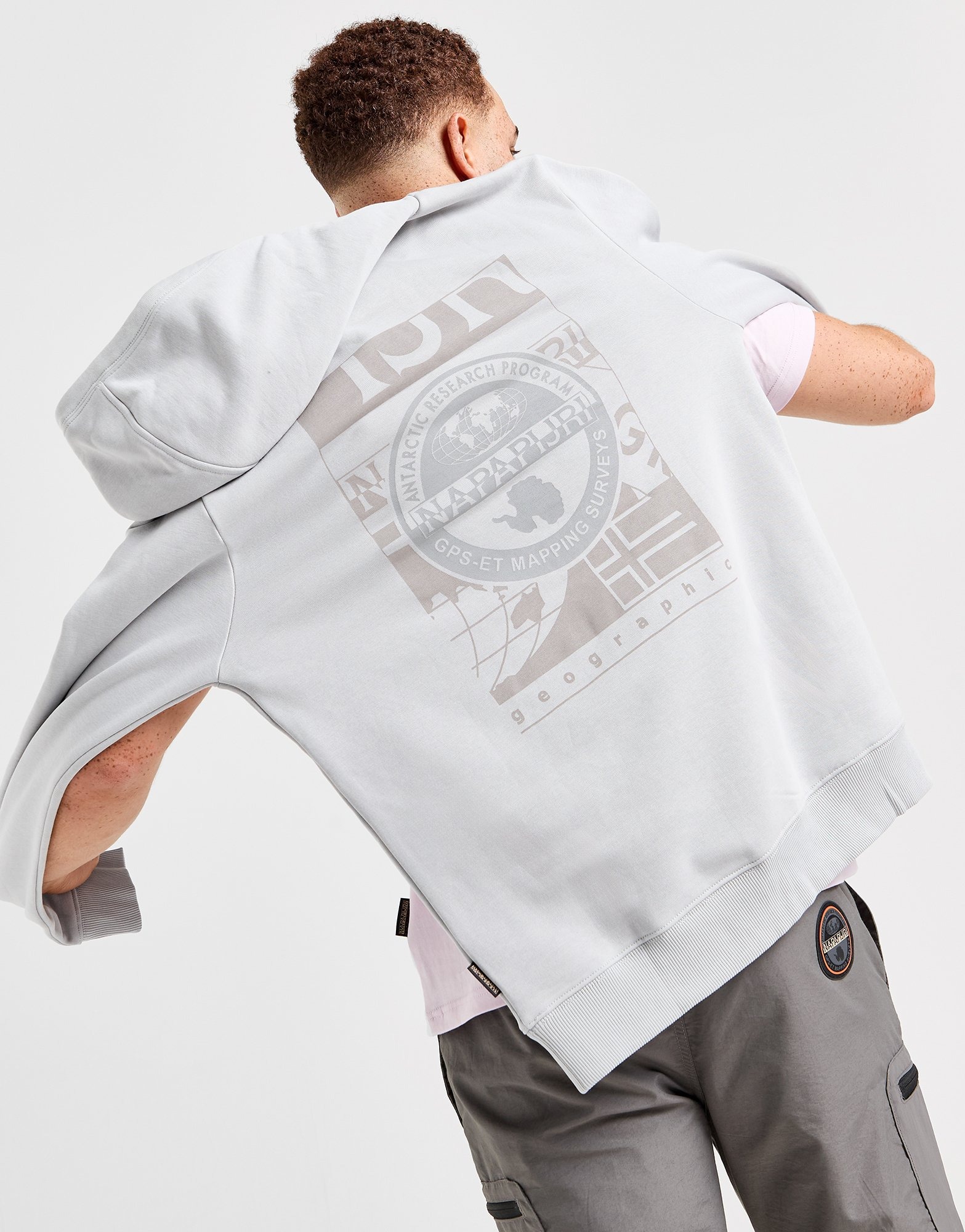 Grey Napapijri Back Logo Hoodie JD Sports NZ