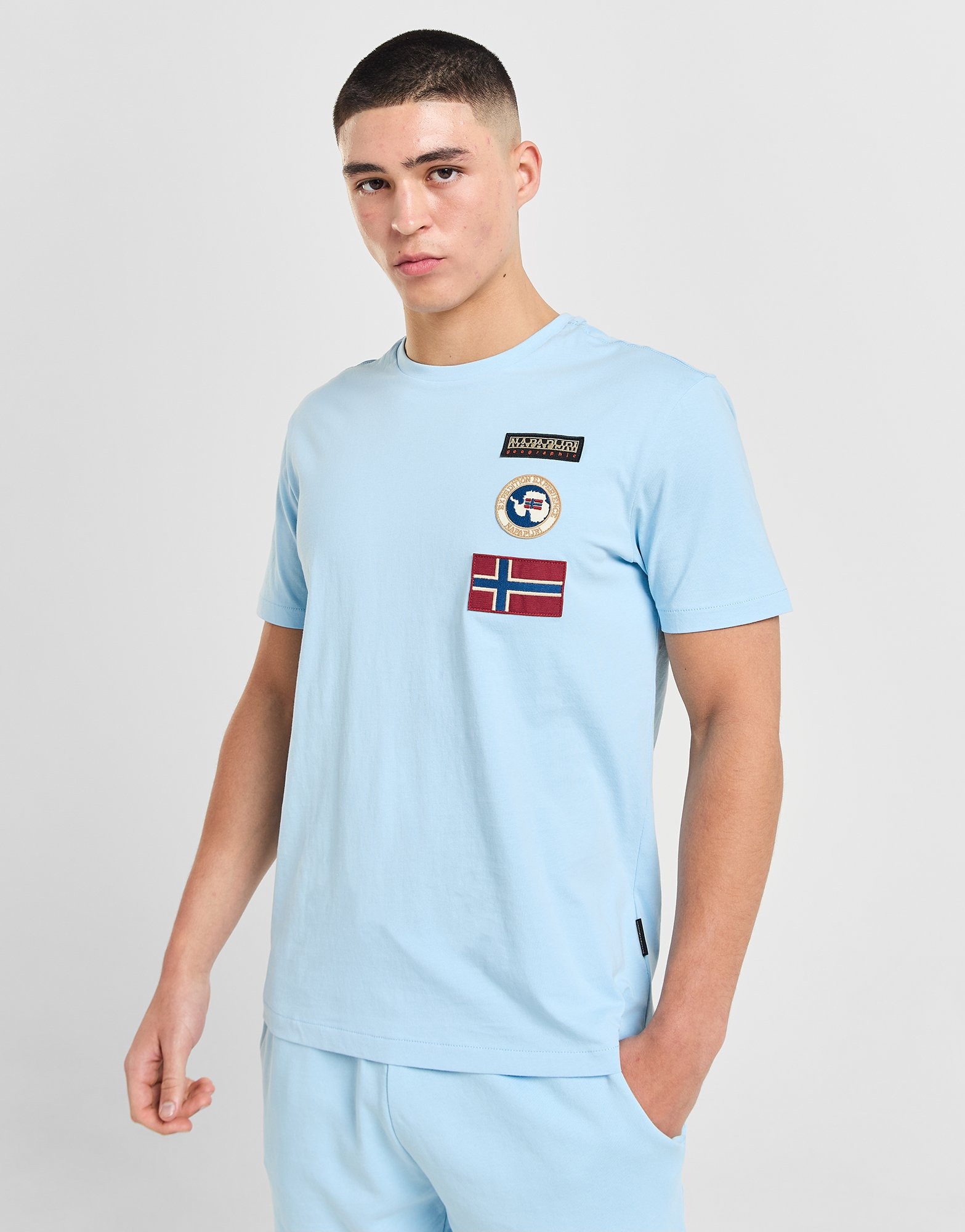 Napapijri Blue Cotton Sportswear