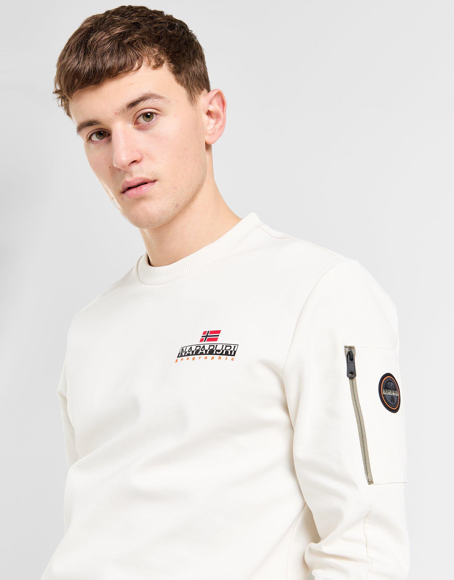 Napapijri flag pocket discount half zip sweatshirt