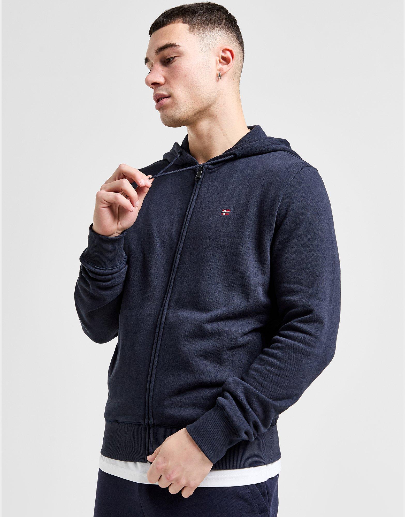 Blue Napapijri Balis Full Zip Hoodie JD Sports Ireland