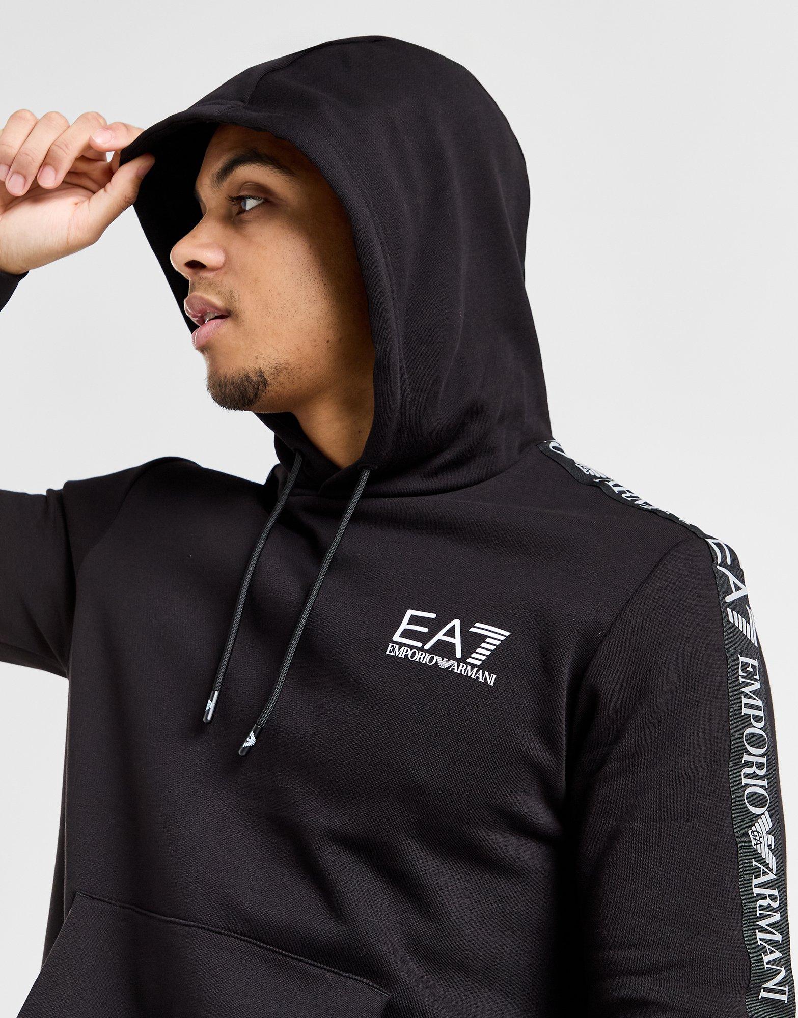 Black Emporio Armani EA7 Overhead Reflective Tape Tracksuit - JD Sports  Global