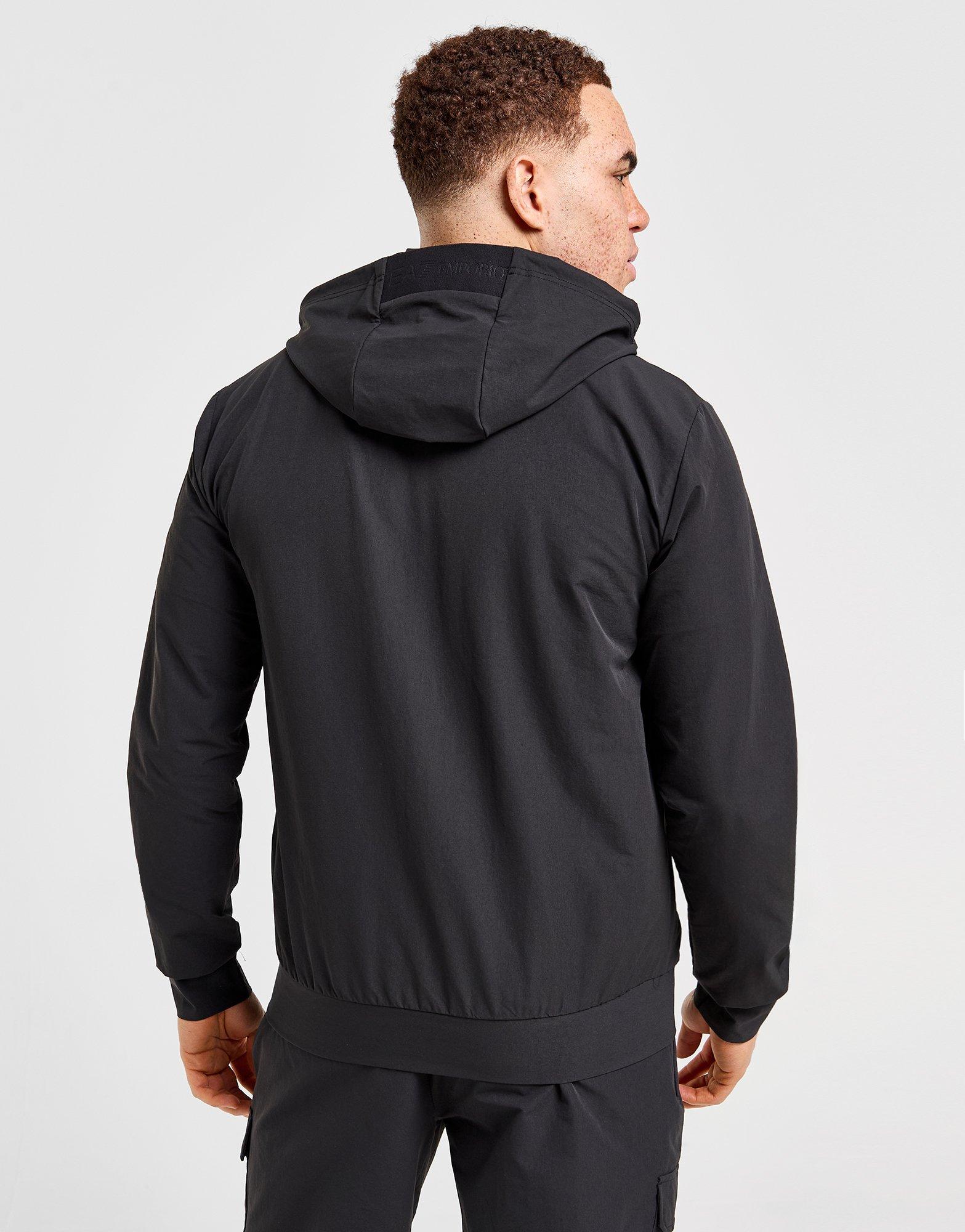 Mens armani hotsell zip hoodie