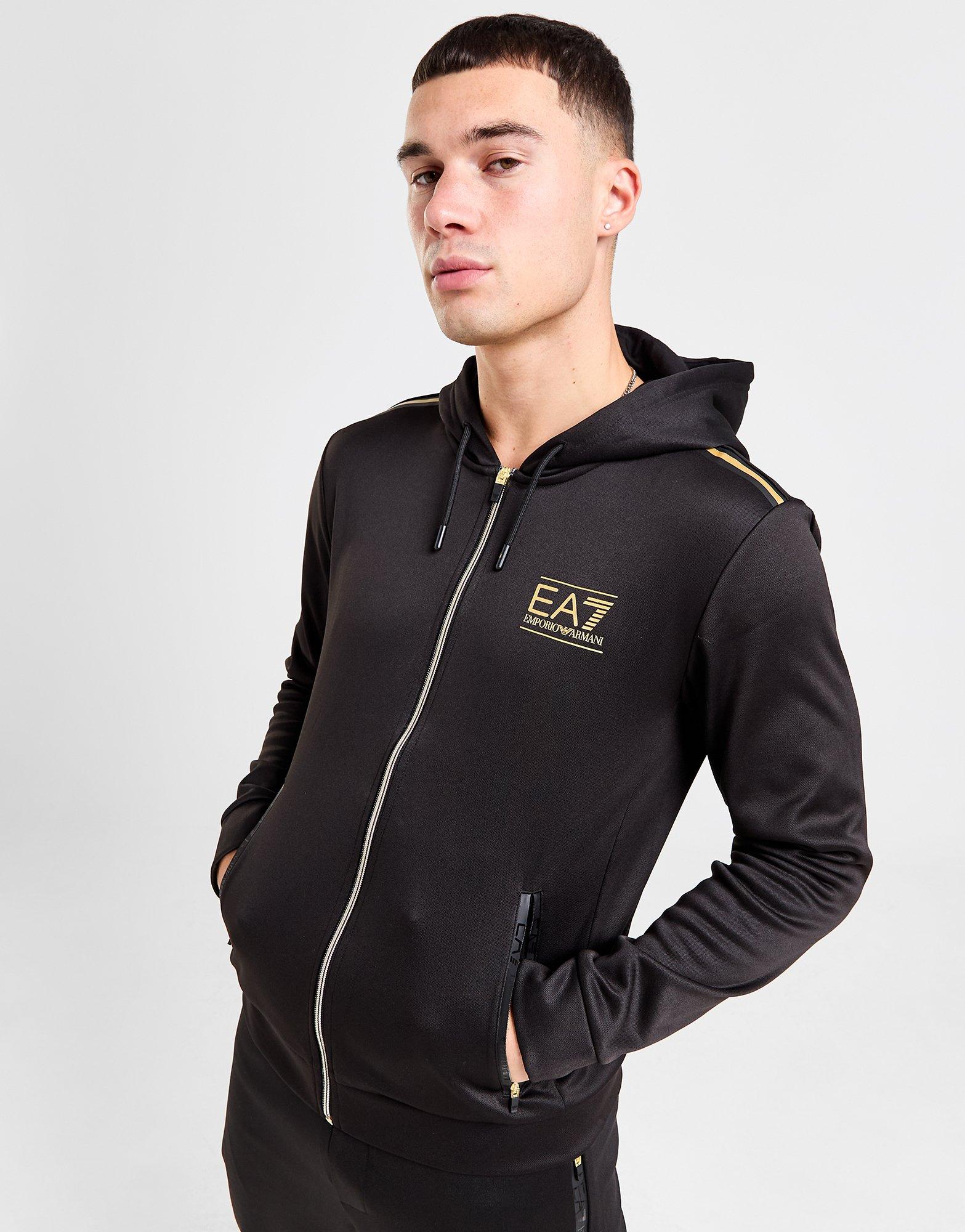 Ea7 zipped outlet hoodie