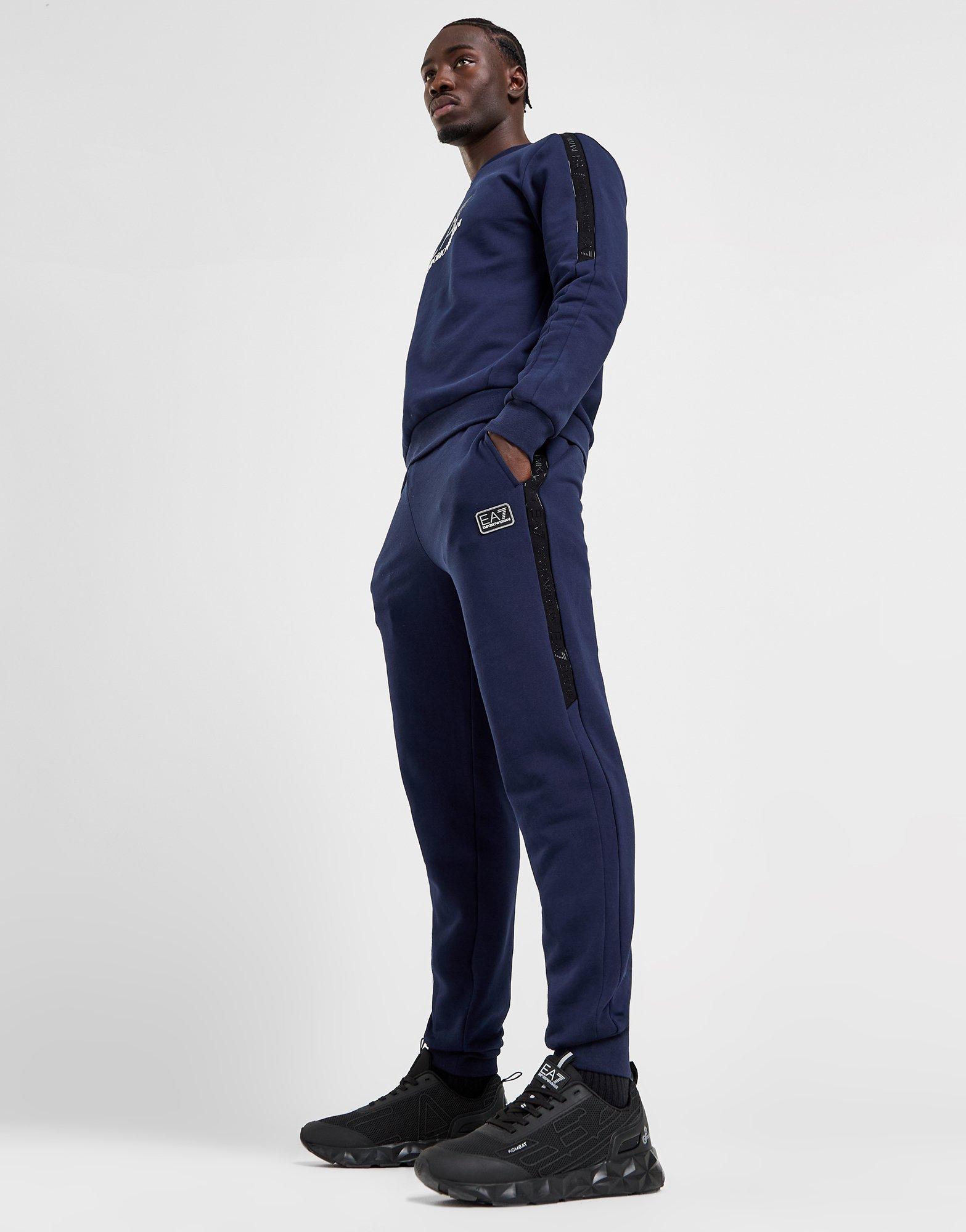 Ea7 tracksuit navy on sale blue